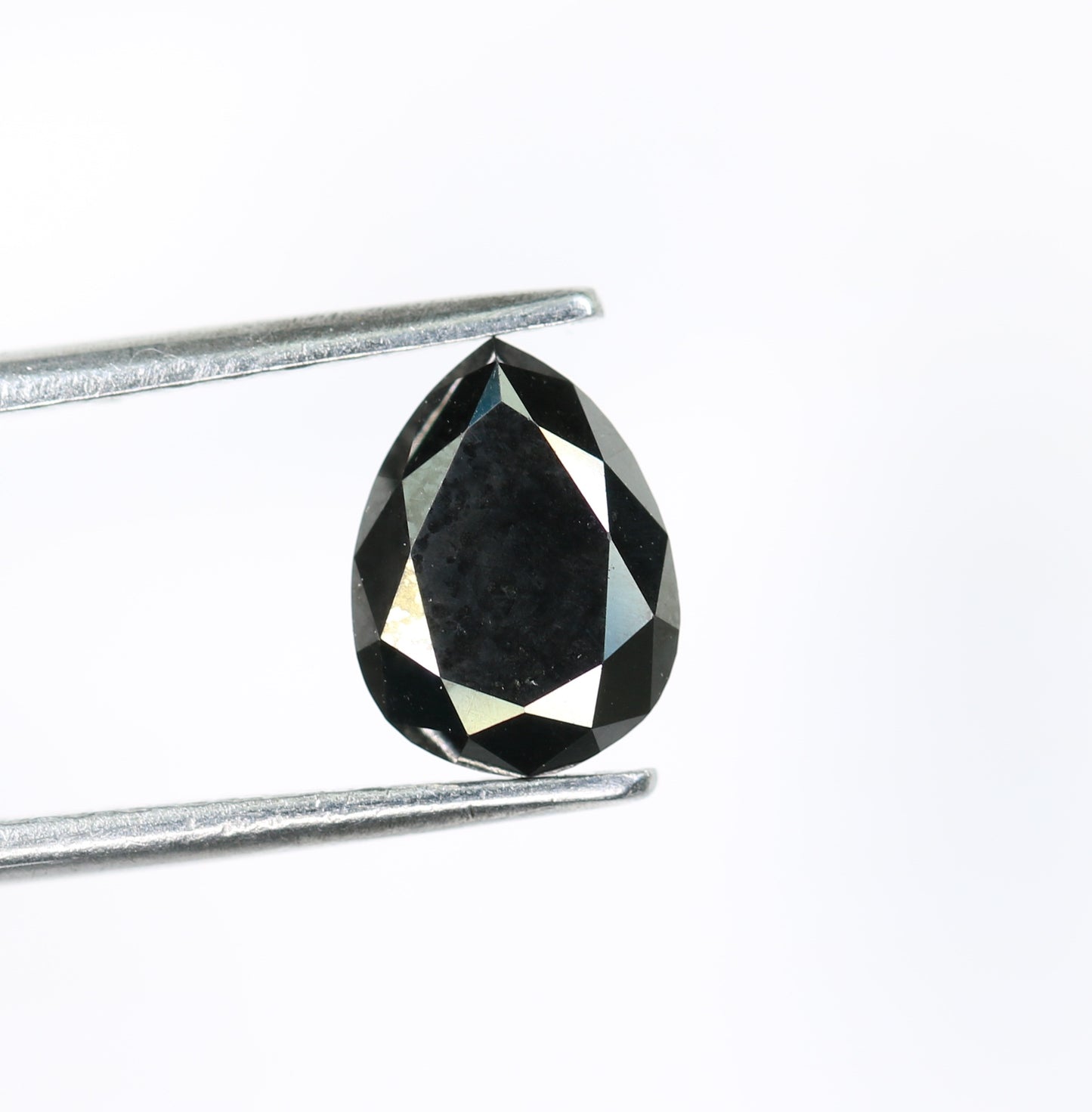 1.48 CT Fancy Black Pear Diamond For Wedding Ring - JayKrishna Diamond