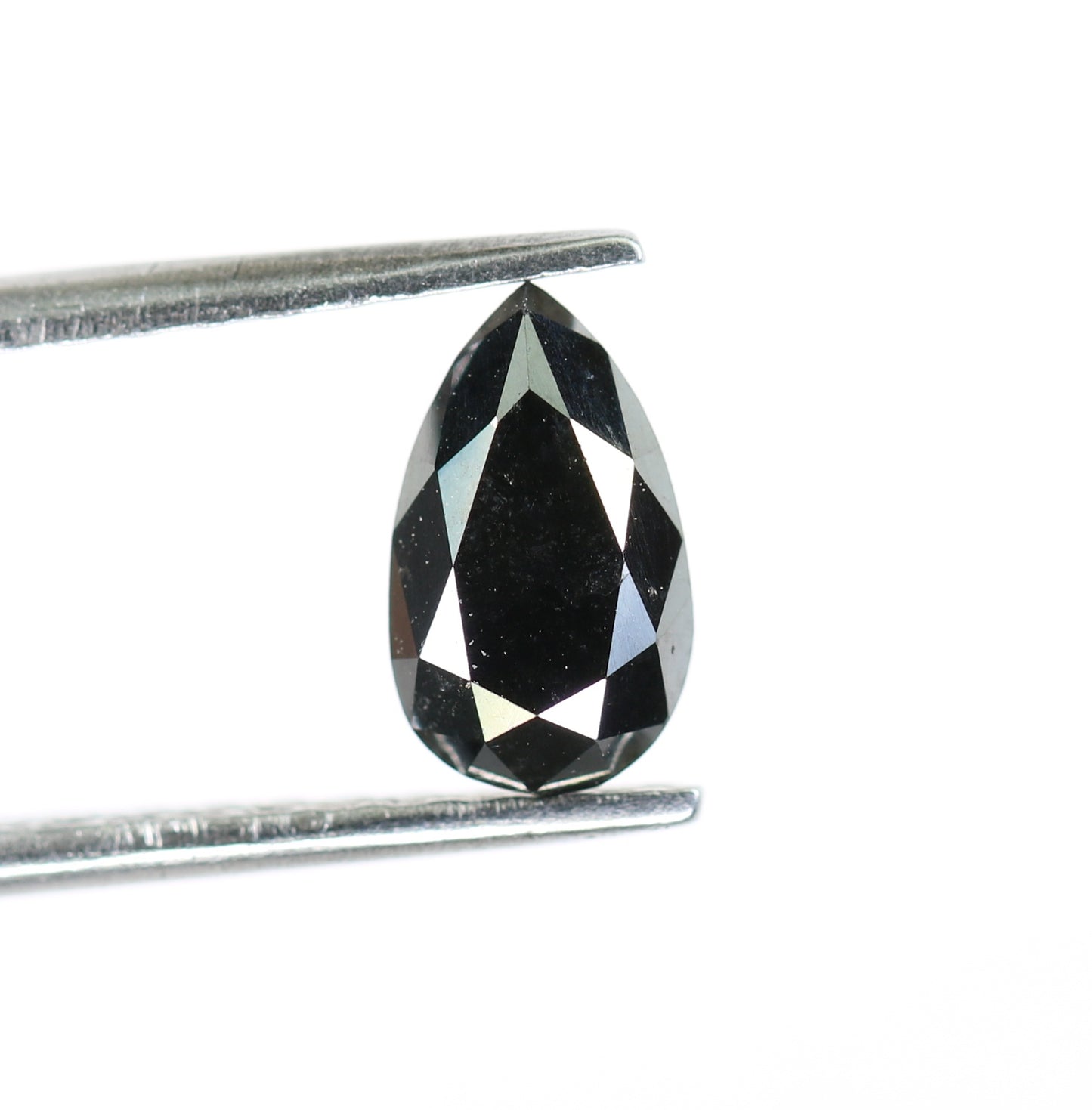 1.18 CT Pear Shape Natural Loose Black Diamond For Wedding Ring - JayKrishna Diamond