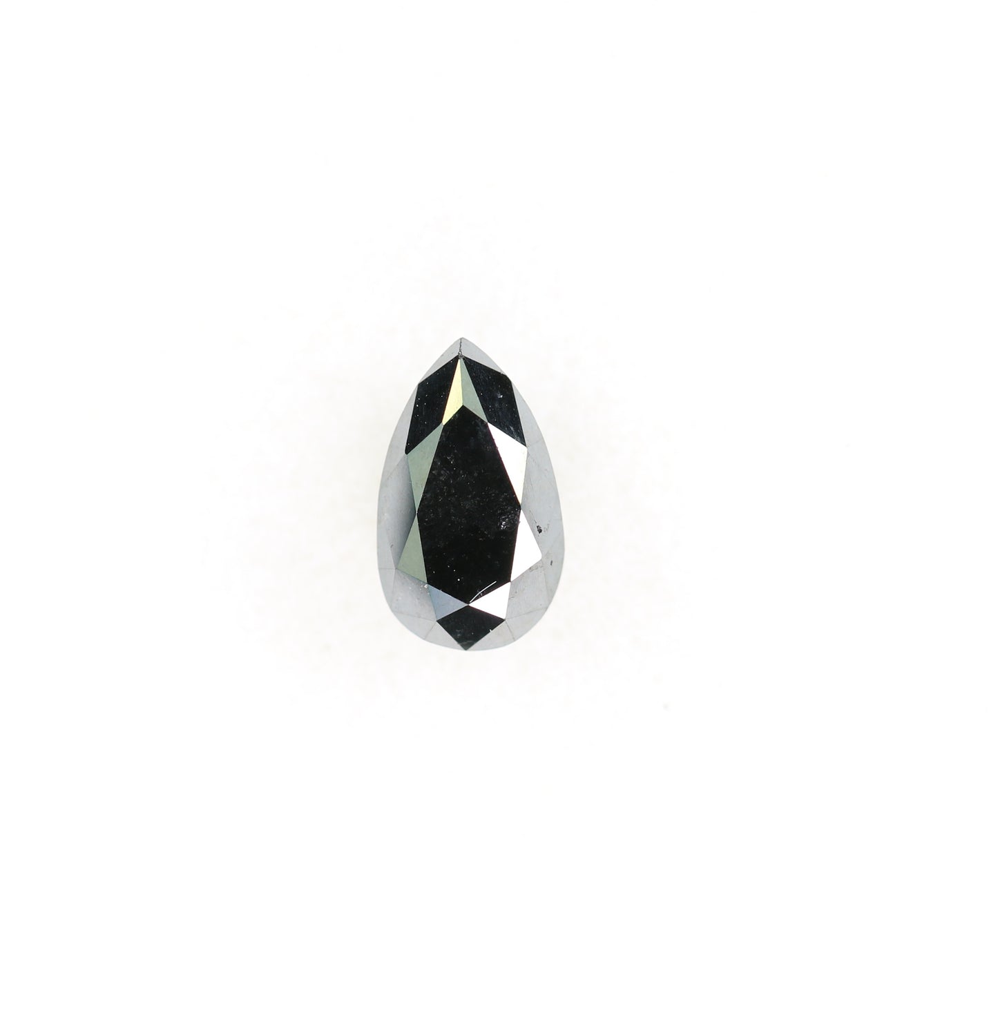 1.18 CT Pear Shape Natural Loose Black Diamond For Wedding Ring - JayKrishna Diamond