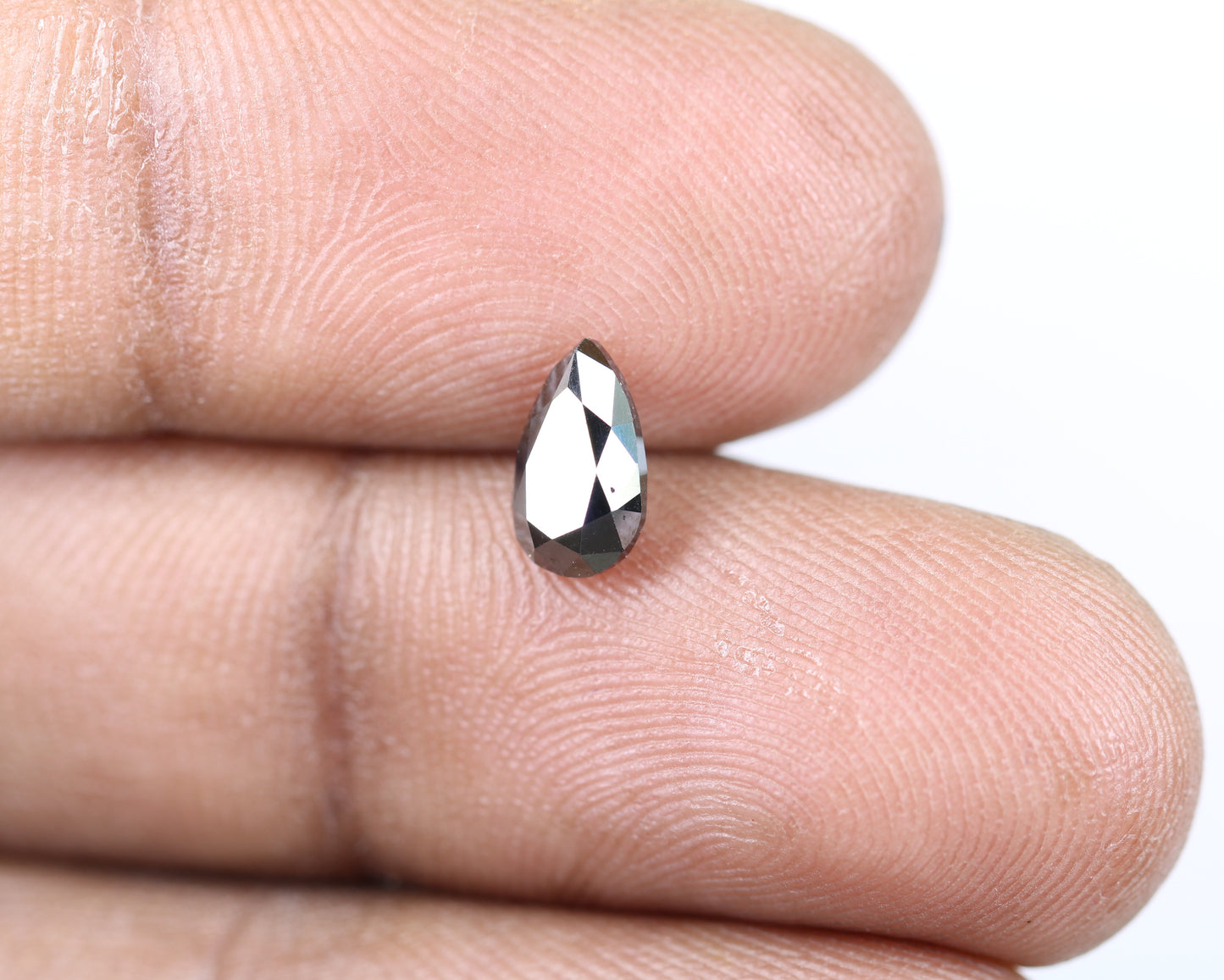 1.18 CT Pear Shape Natural Loose Black Diamond For Wedding Ring - JayKrishna Diamond