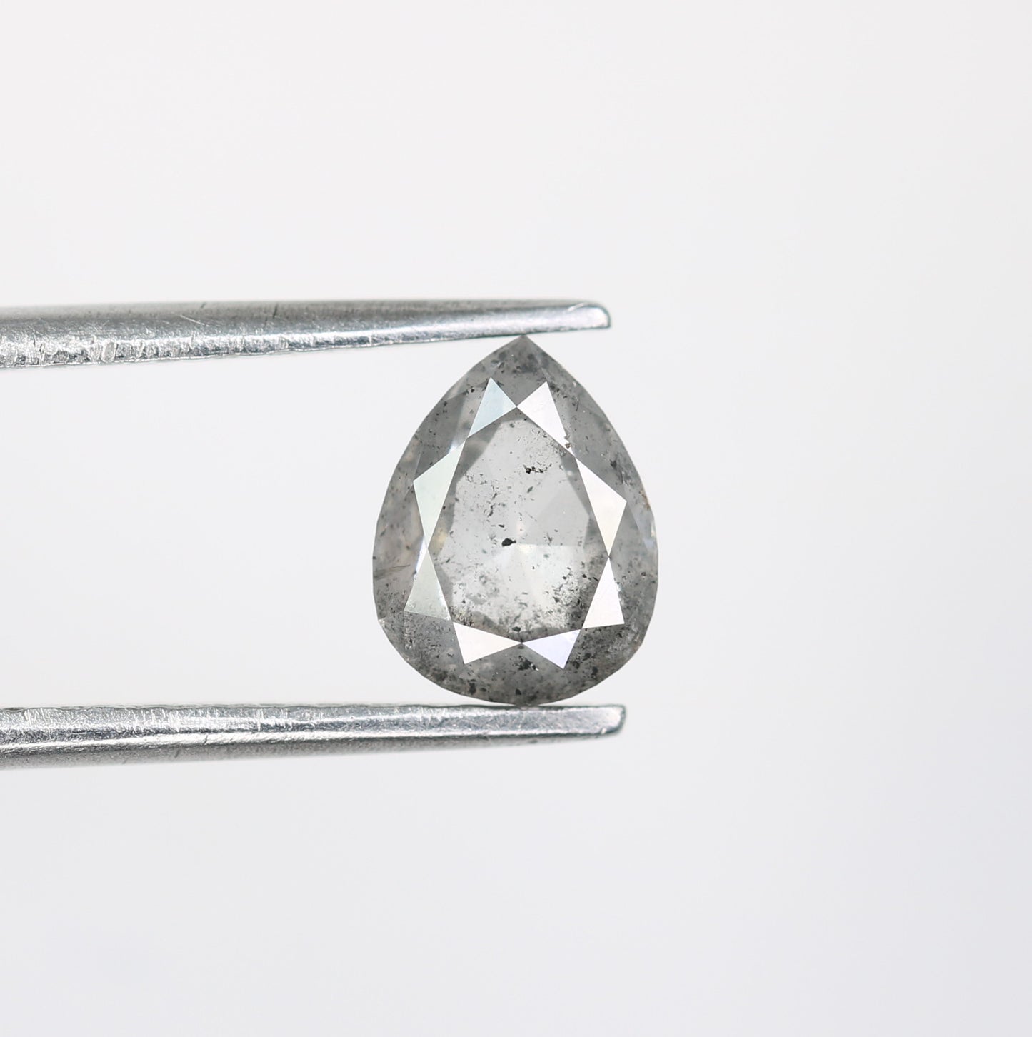 1.14 CT Beautiful Pear Shape Salt And Pepper Diamond For Wedding Ring | Engagement Ring - JayKrishna Diamond
