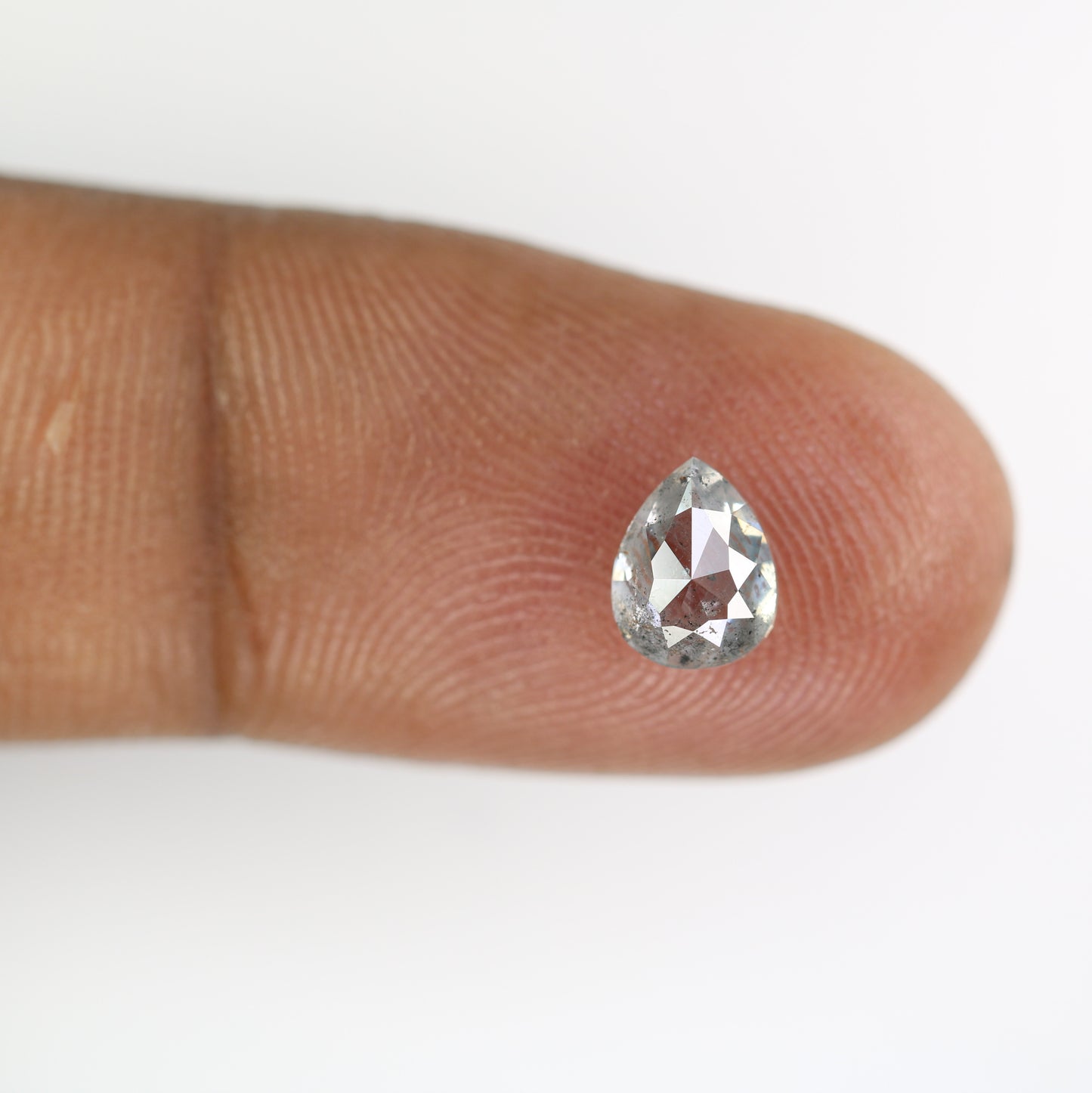 1.14 CT Beautiful Pear Shape Salt And Pepper Diamond For Wedding Ring | Engagement Ring - JayKrishna Diamond