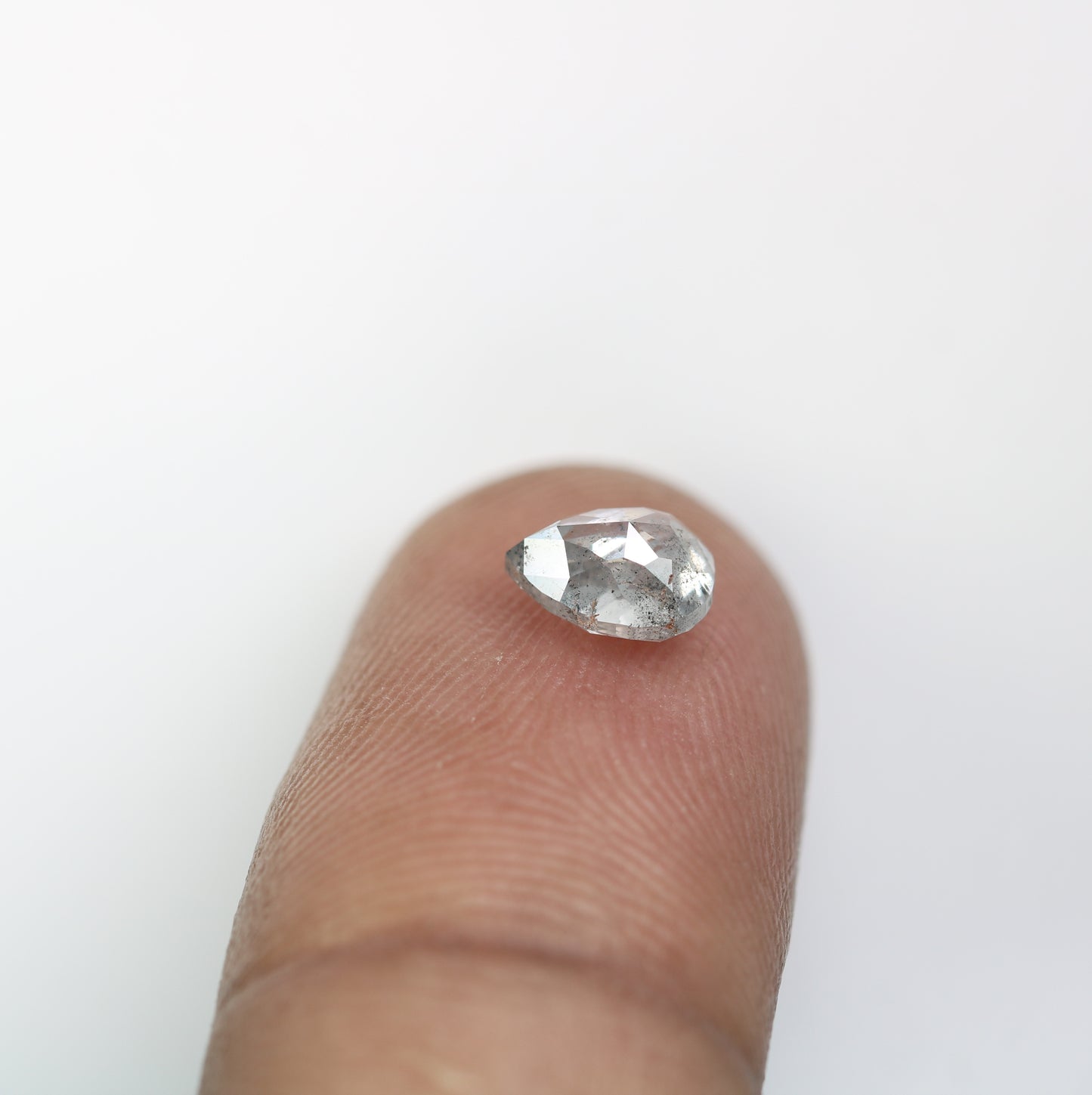 1.14 CT Beautiful Pear Shape Salt And Pepper Diamond For Wedding Ring | Engagement Ring - JayKrishna Diamond