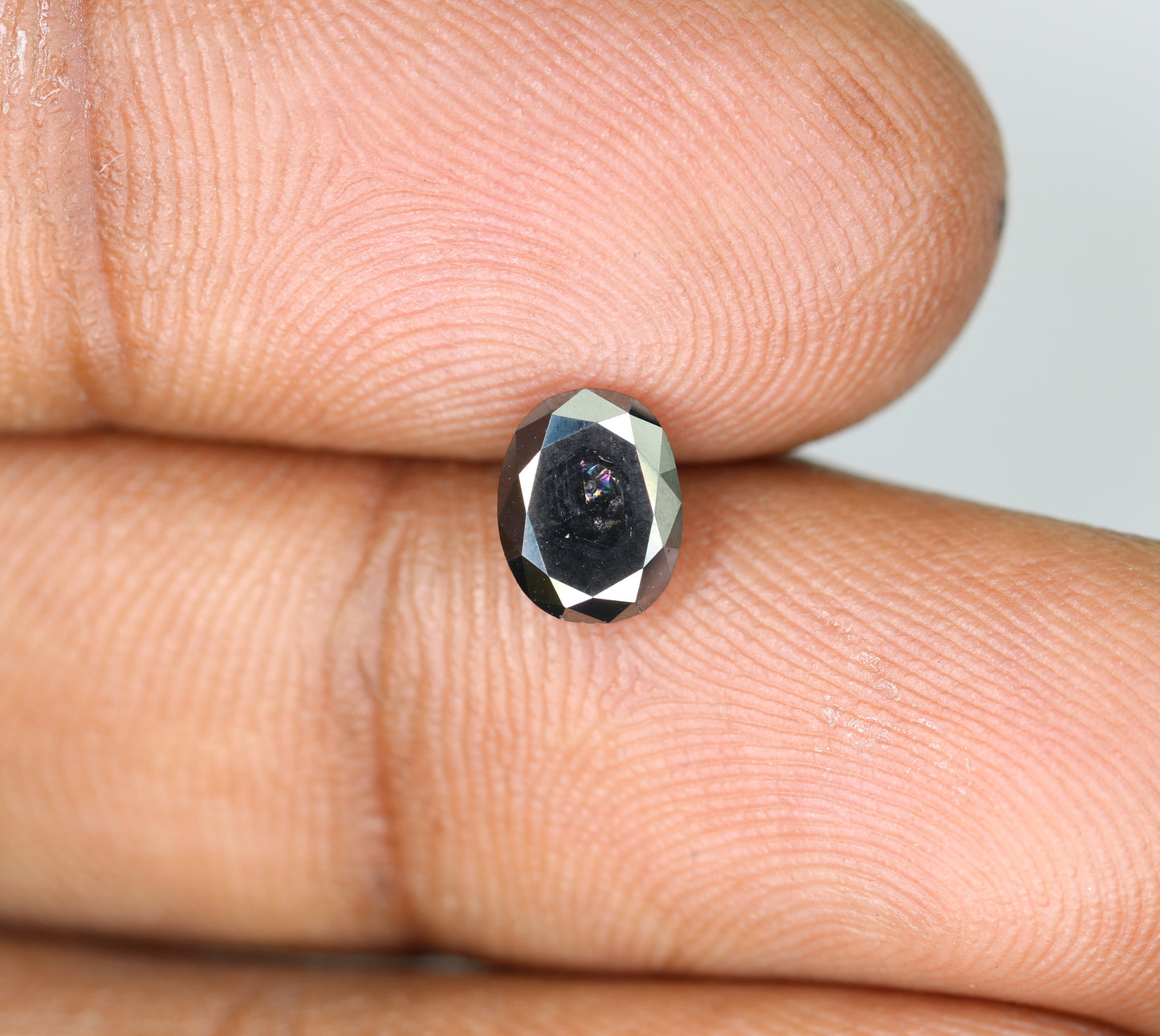 1.03 CT Black Oval Shape Natural Loose Diamond For Making Beautiful Jewelry - JayKrishna Diamond