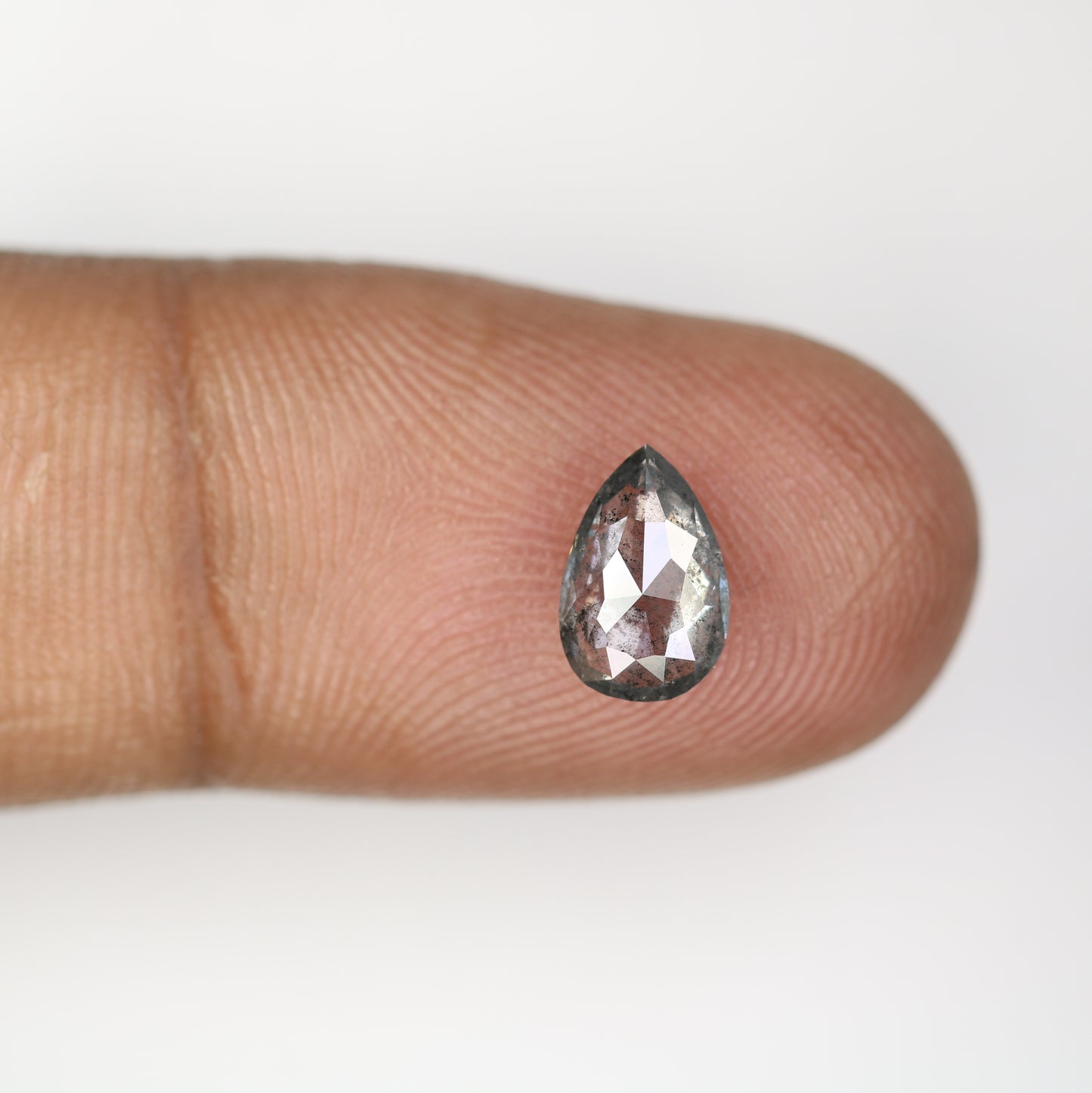 1.16 CT Fancy Salt And Pepper Pear Shape Natural Diamond For Wedding Ring | Engagement Ring - JayKrishna Diamond