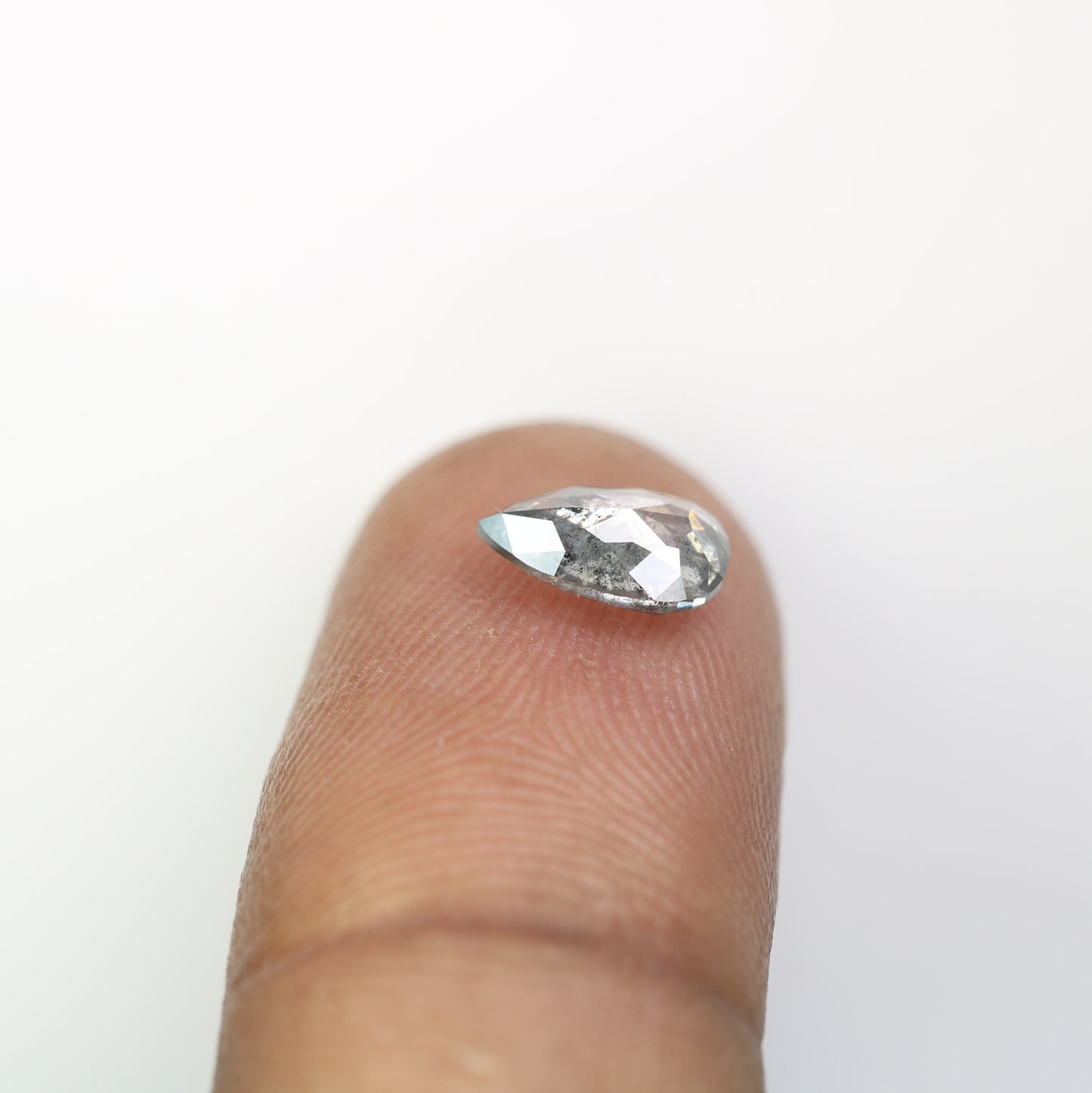 1.16 CT Fancy Salt And Pepper Pear Shape Natural Diamond For Wedding Ring | Engagement Ring - JayKrishna Diamond
