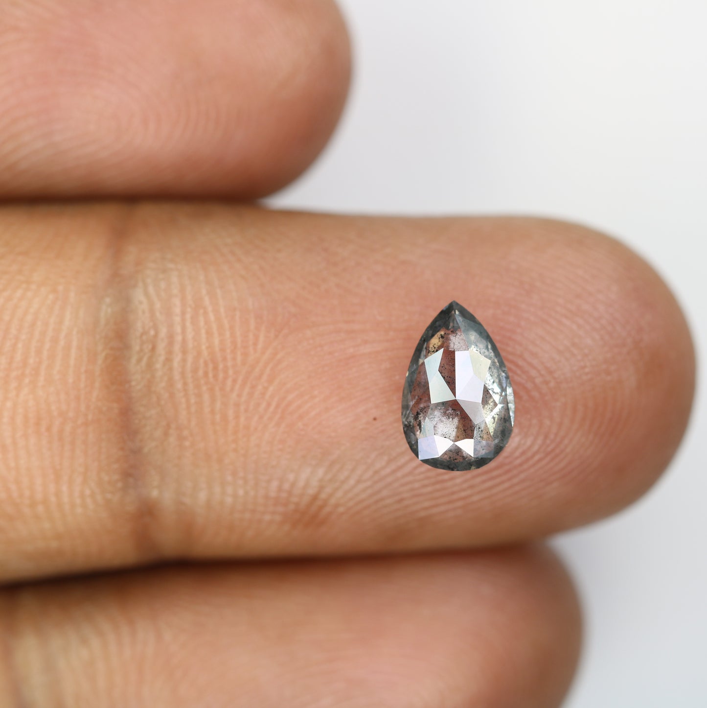 1.16 CT Fancy Salt And Pepper Pear Shape Natural Diamond For Wedding Ring | Engagement Ring - JayKrishna Diamond