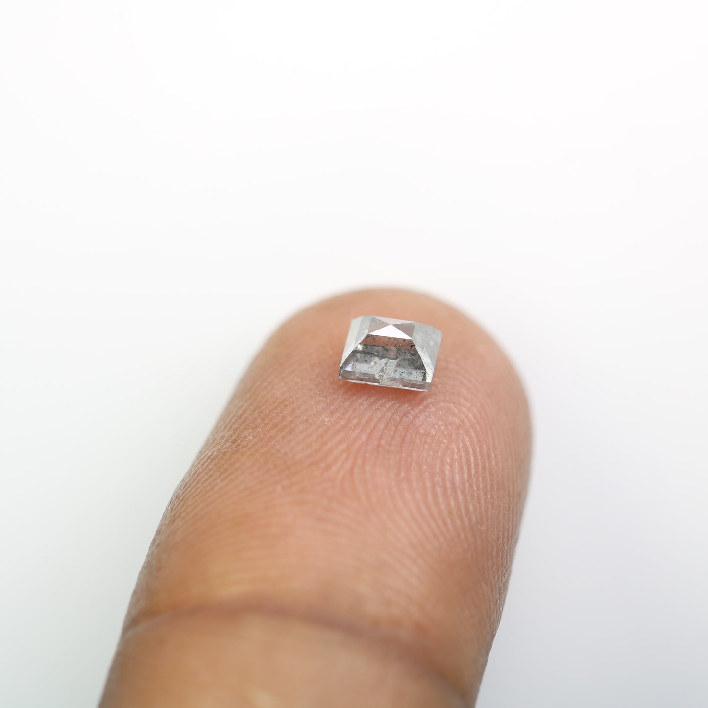 0.61 CT Classy Square Shape Salt and Pepper Diamond for Elegant Wedding Jewelry: Stunning Engagement Ring Option - JayKrishna Diamond