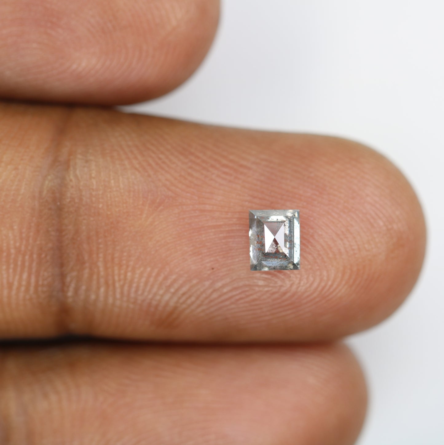 0.61 CT Classy Square Shape Salt and Pepper Diamond for Elegant Wedding Jewelry: Stunning Engagement Ring Option - JayKrishna Diamond