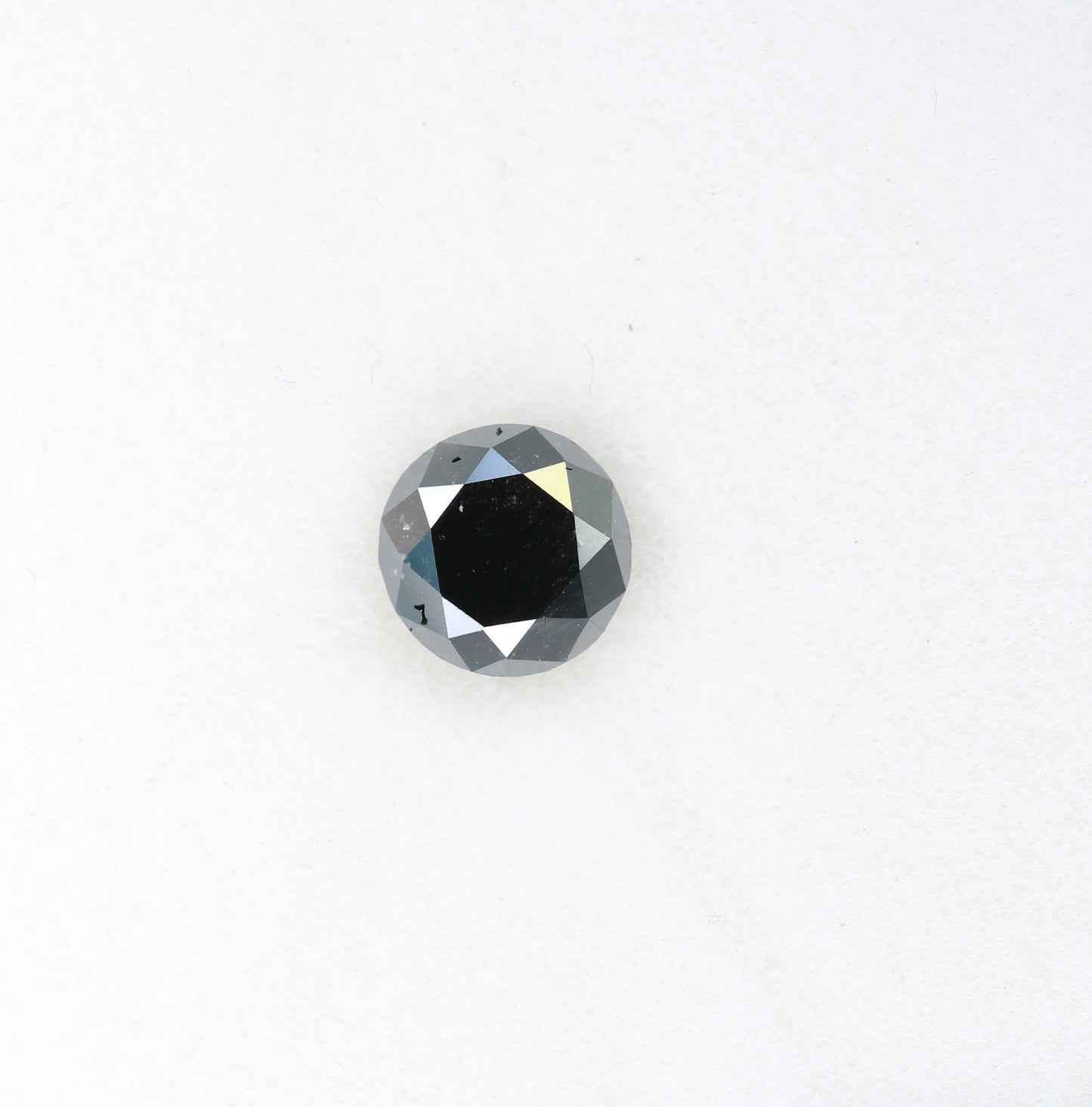 0.91 CT Brilliant Cut Black Round Diamond For Anniversary Ring - JayKrishna Diamond