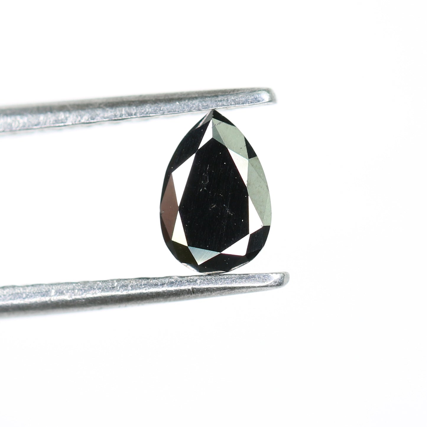 0.51 CT Excellent Cut Black Pear Diamond For Wedding Ring - JayKrishna Diamond