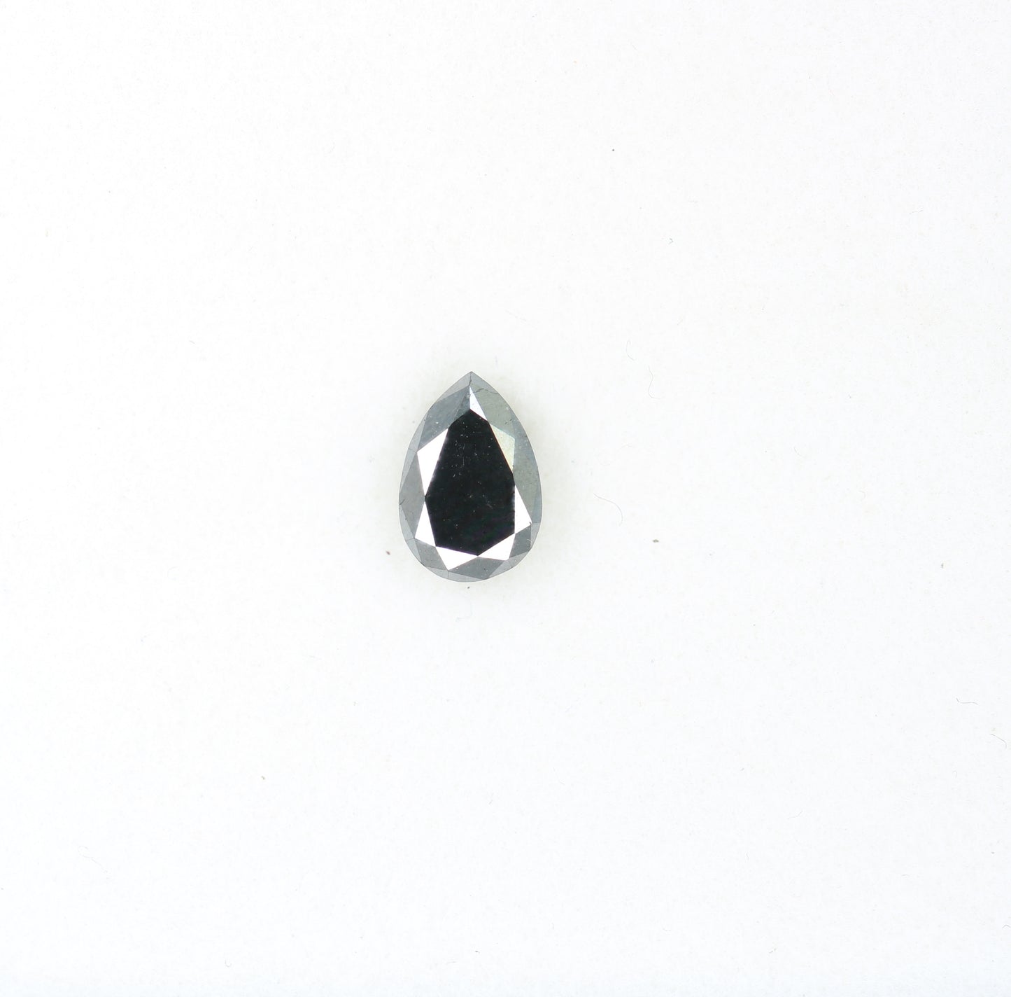 0.51 CT Excellent Cut Black Pear Diamond For Wedding Ring - JayKrishna Diamond
