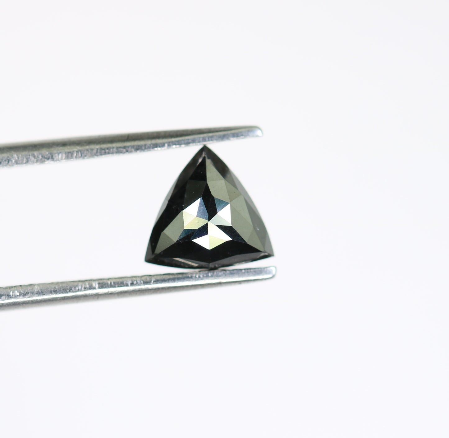 1.13 CT Natural Loose Black Treated Triangle Diamond For Wedding Ring - JayKrishna Diamond