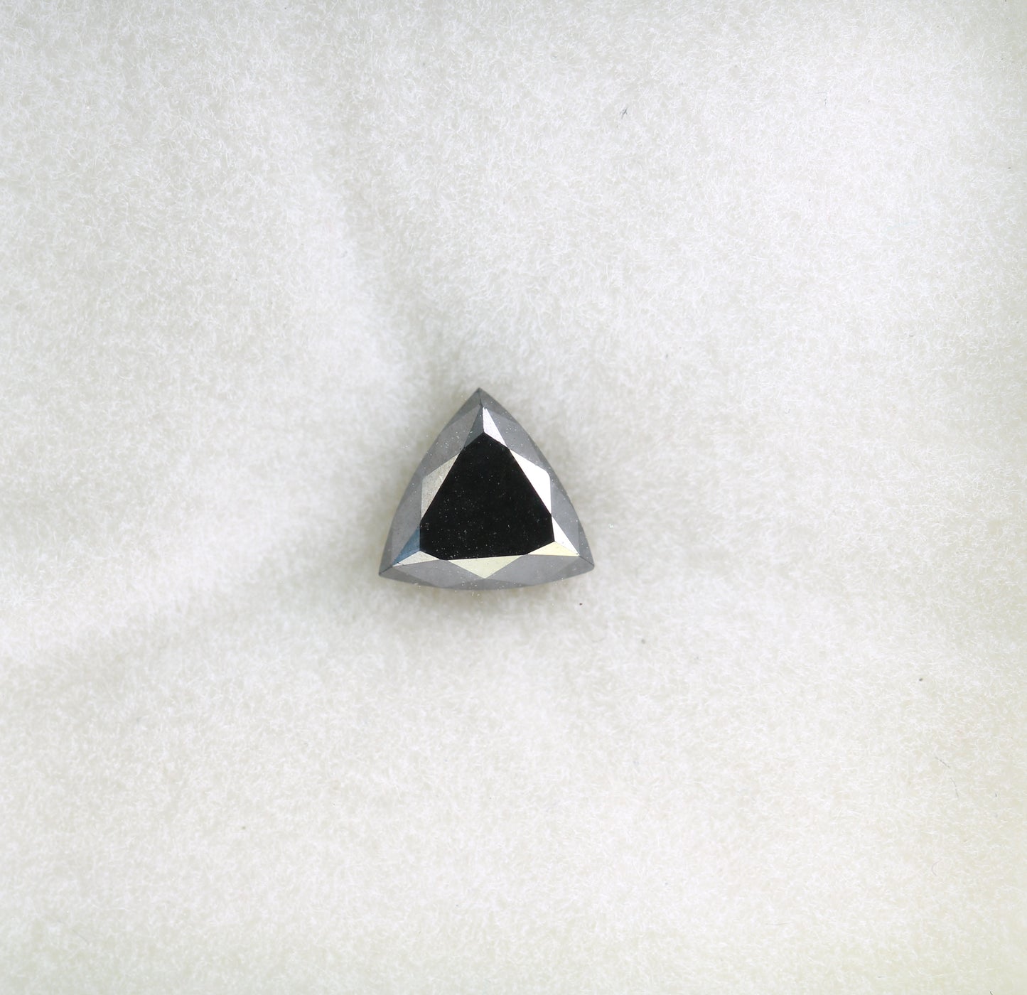 1.13 CT Natural Loose Black Treated Triangle Diamond For Wedding Ring - JayKrishna Diamond