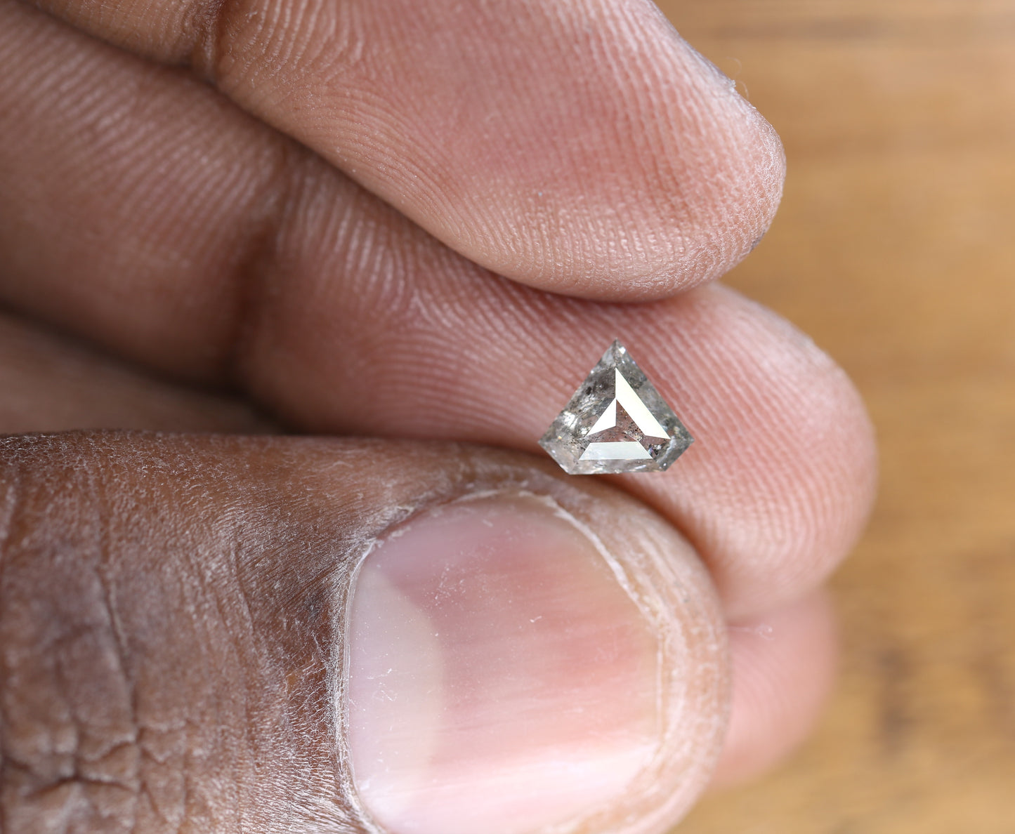 0.84 CT Salt And Pepper Diamond For Engagement Ring | Wedding Ring - JayKrishna Diamond