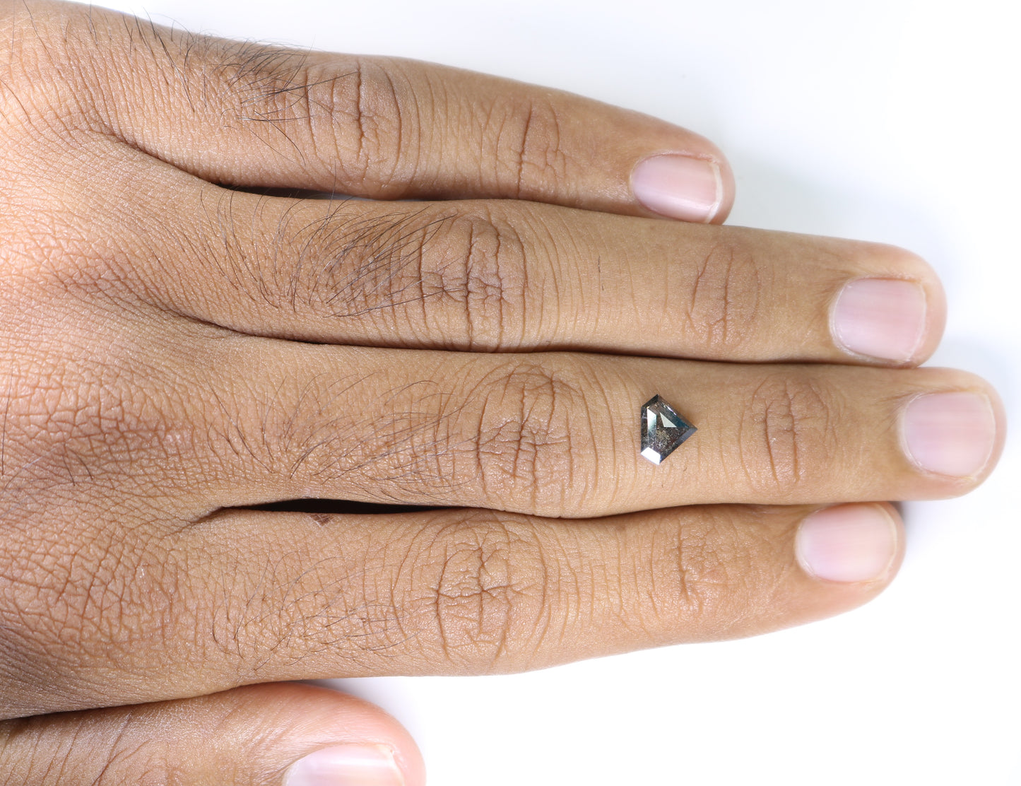 0.88 CT Salt And Pepper Rustic Diamond For Proposal Ring | Engagement Ring | Gift For Girl Friend - JayKrishna Diamond