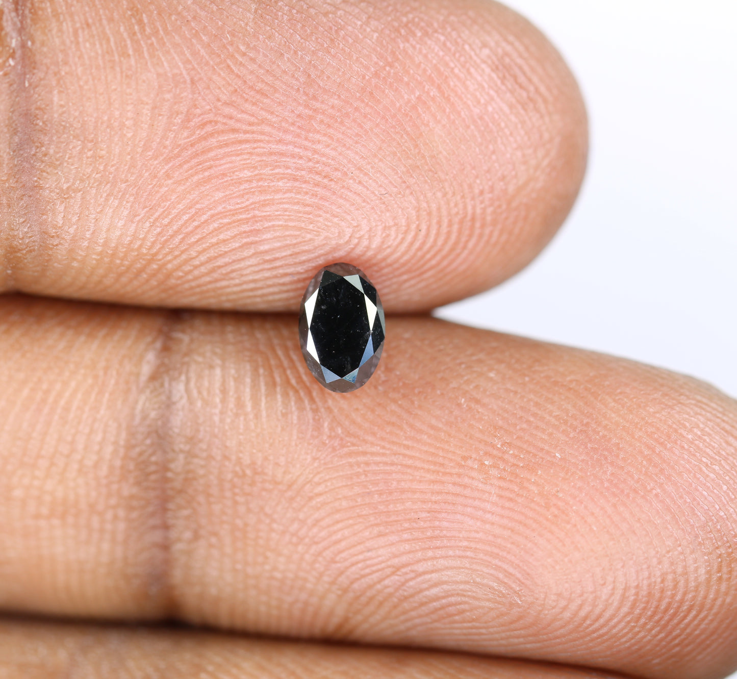 0.59 CT Black Oval Brilliant Cut Diamond – Stunning Loose Gem for Anniversary Gift Rings - JayKrishna Diamond