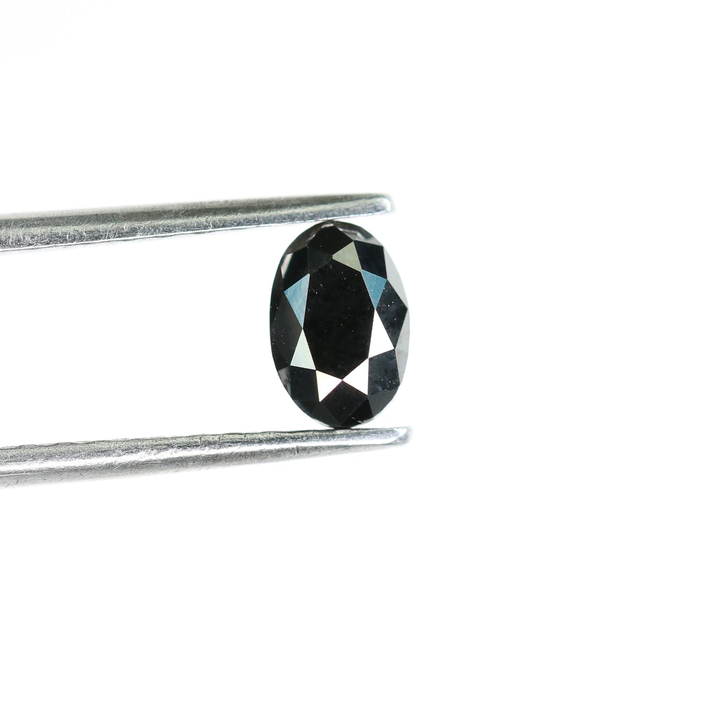 0.68 CT Black Oval Treated Diamond For Making Beautiful Engagement Ring - JayKrishna Diamond