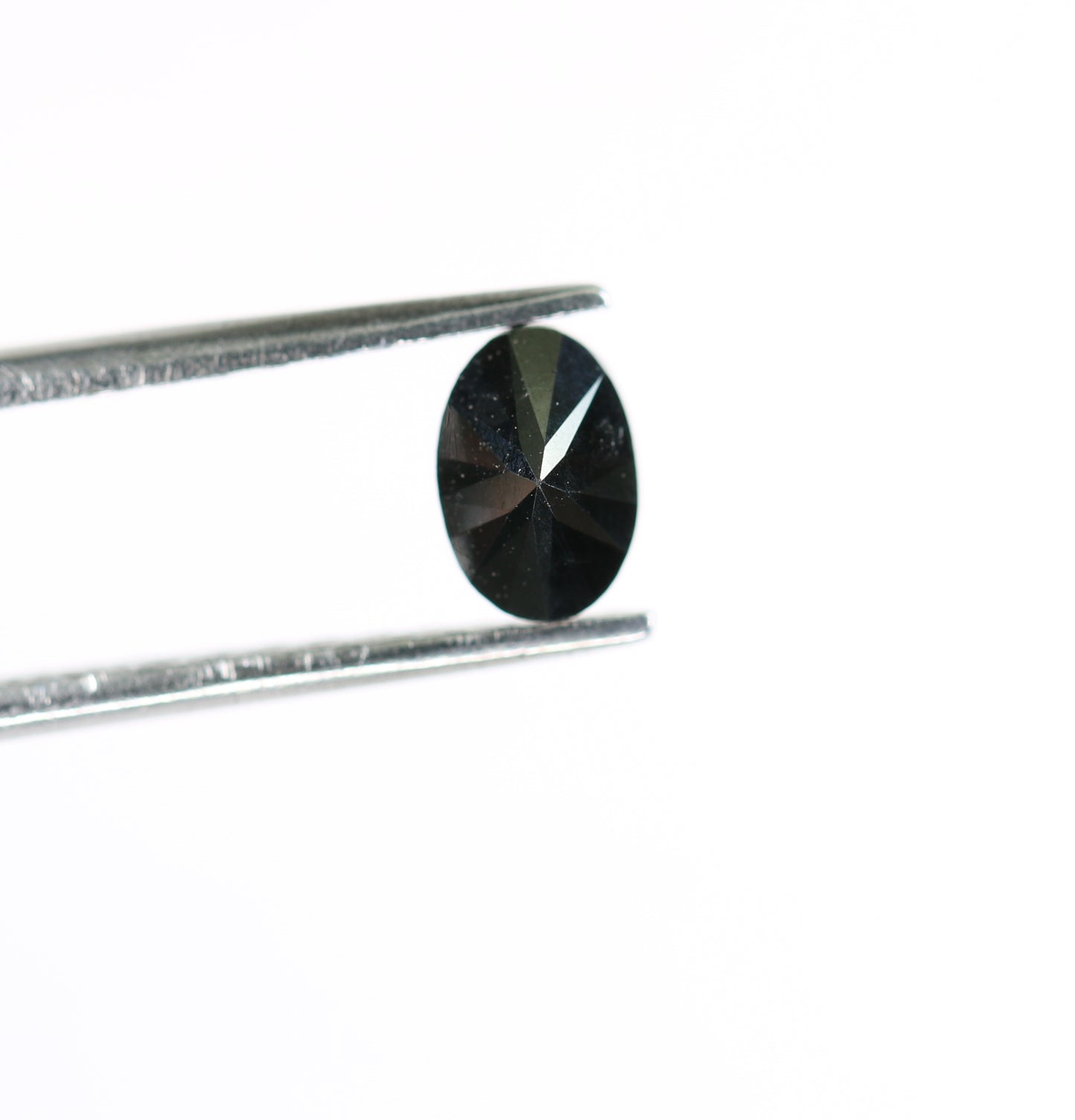 0.68 CT Black Oval Treated Diamond For Making Beautiful Engagement Ring - JayKrishna Diamond