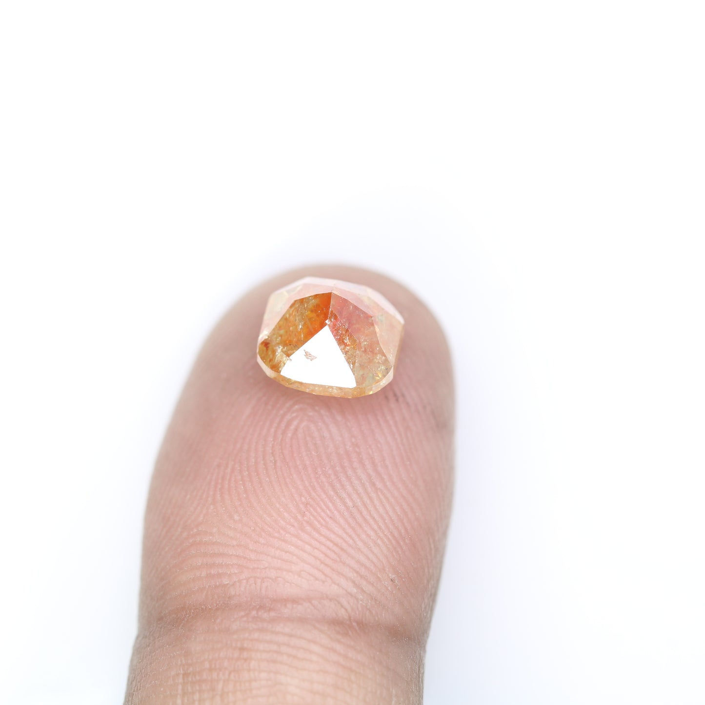 3.46 CT Natural Loose Peach Color Cushion Shape Diamond for Engagement Ring - JayKrishna Diamond