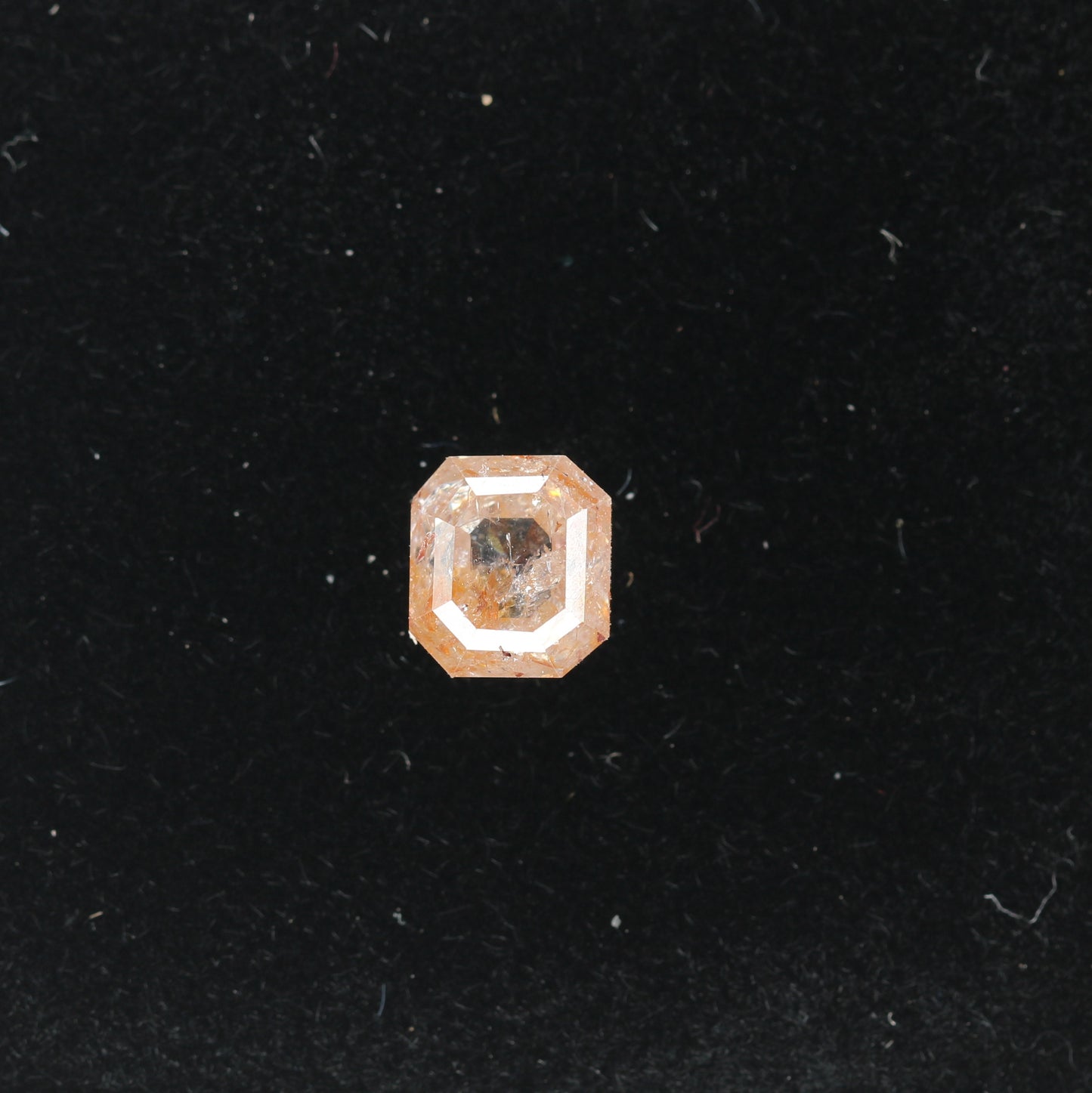 1.43 CT Natural Loose Peach Color Emerald Shape Diamond for Engagement Ring - JayKrishna Diamond