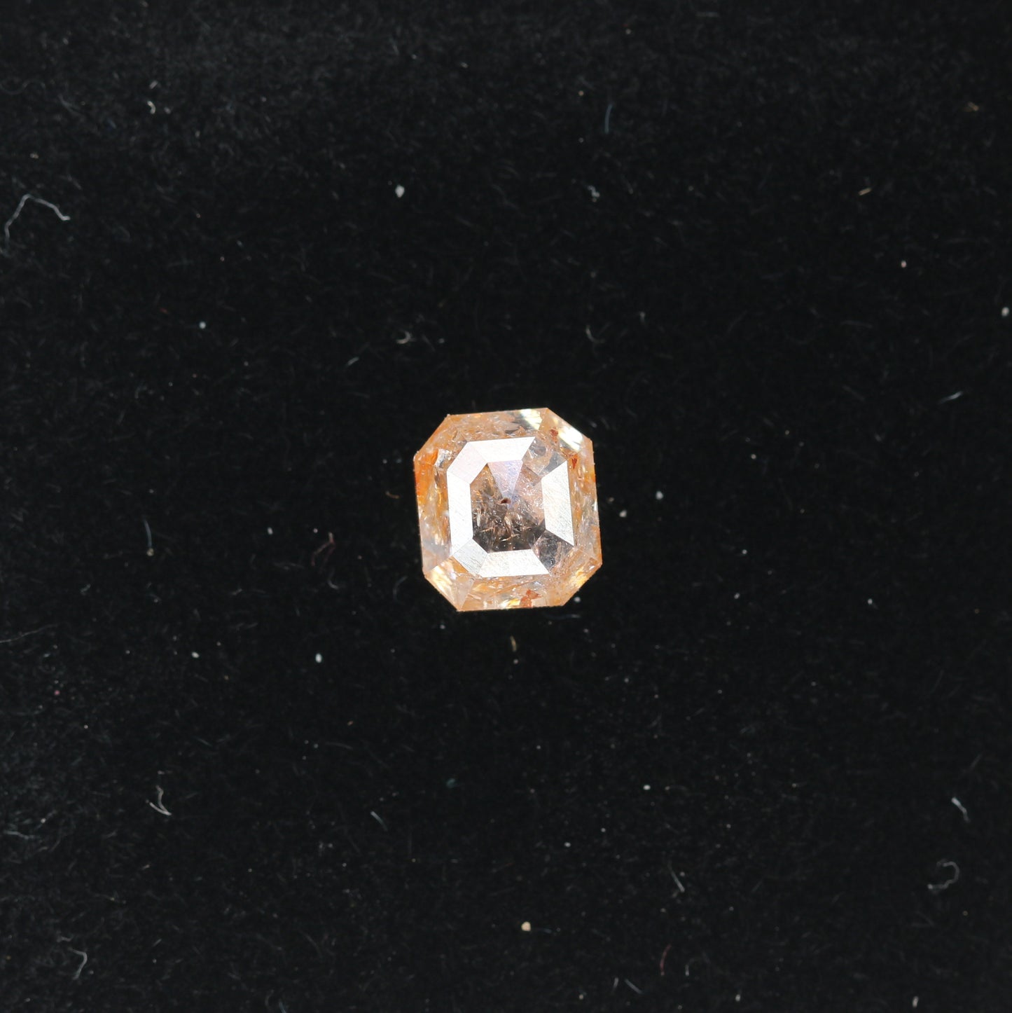 1.43 CT Natural Loose Peach Color Emerald Shape Diamond for Engagement Ring - JayKrishna Diamond