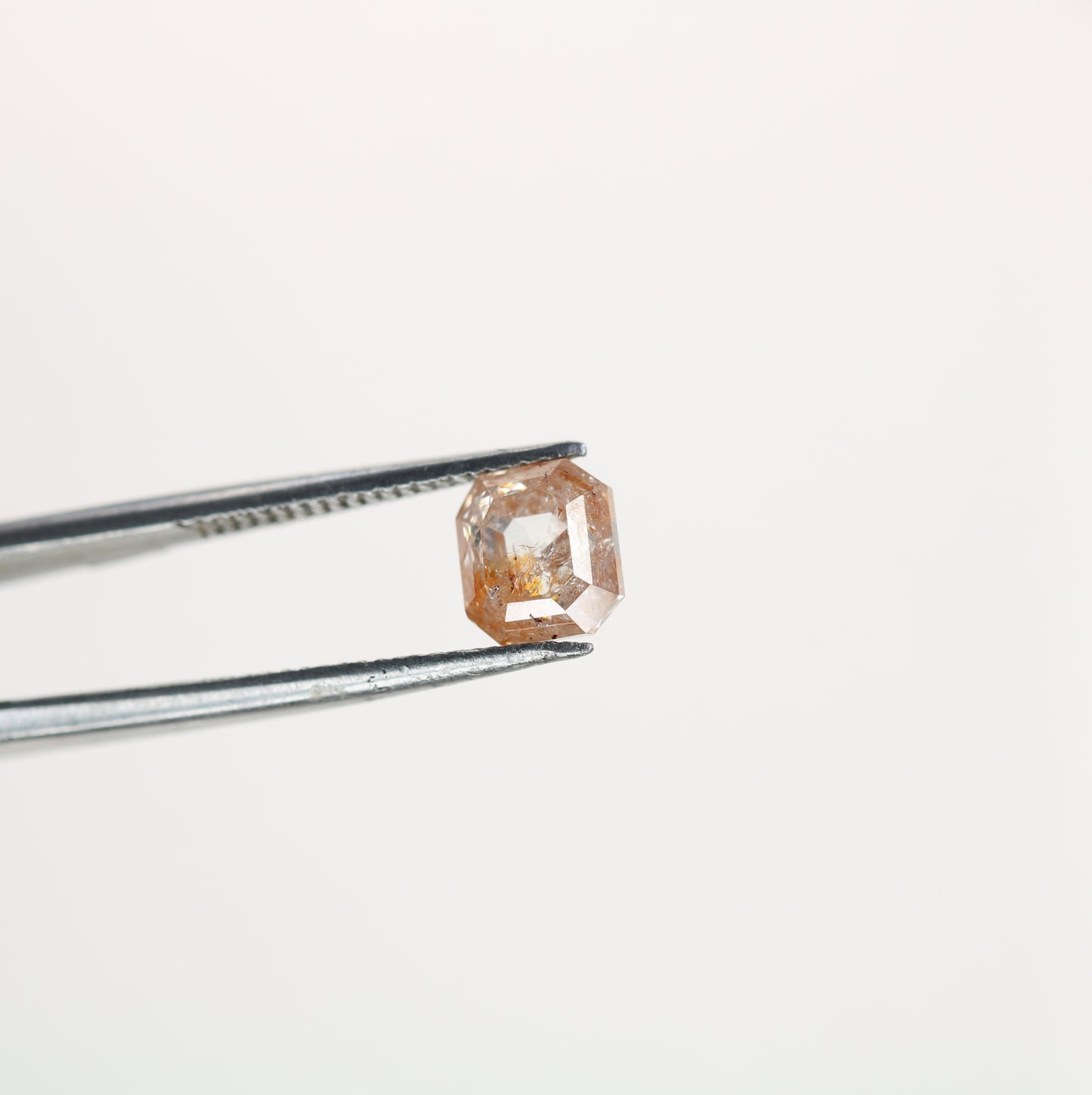 1.43 CT Natural Loose Peach Color Emerald Shape Diamond for Engagement Ring - JayKrishna Diamond