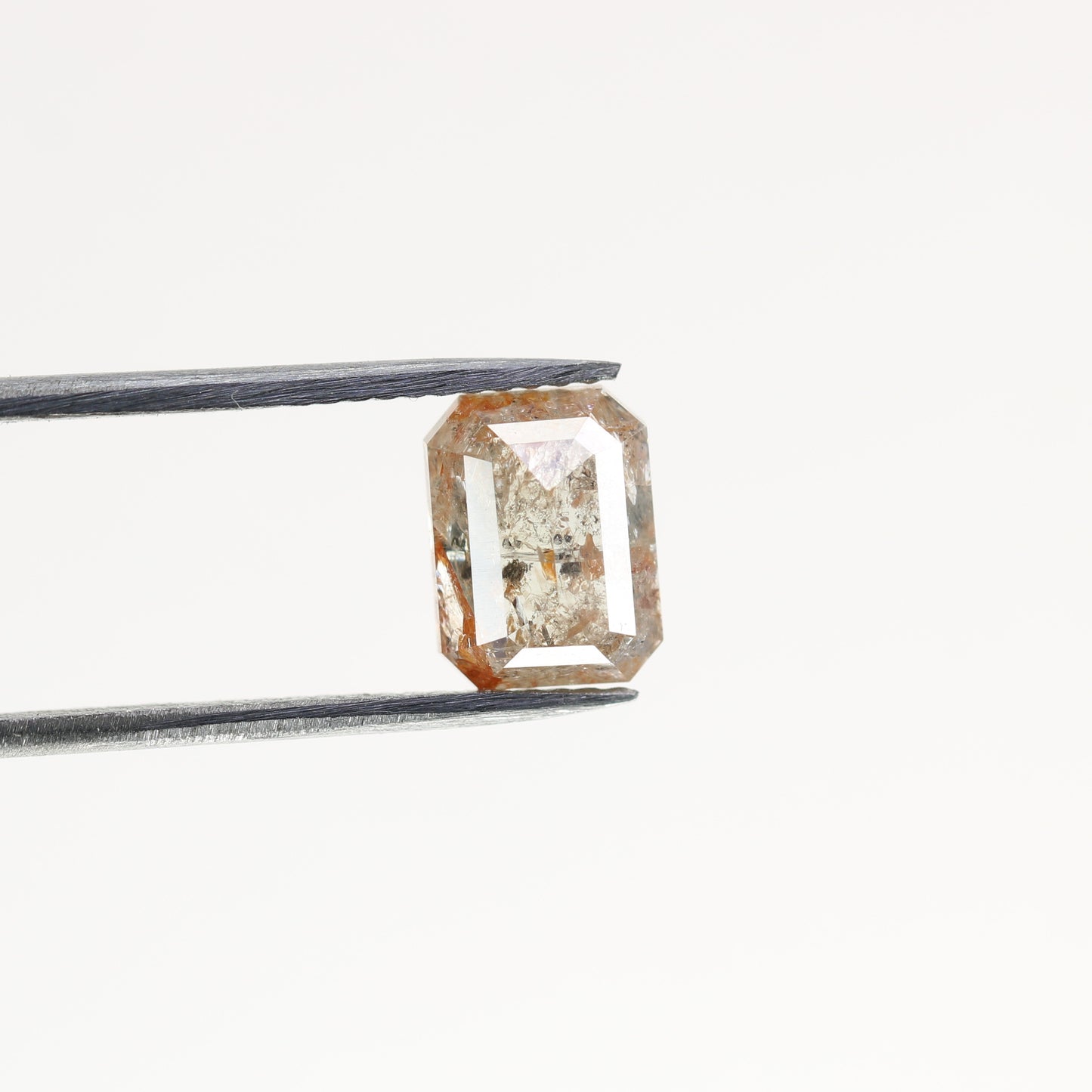 2.05 CT Natural Loose Peach Color Emerald Shape Diamond for Engagement Ring - JayKrishna Diamond