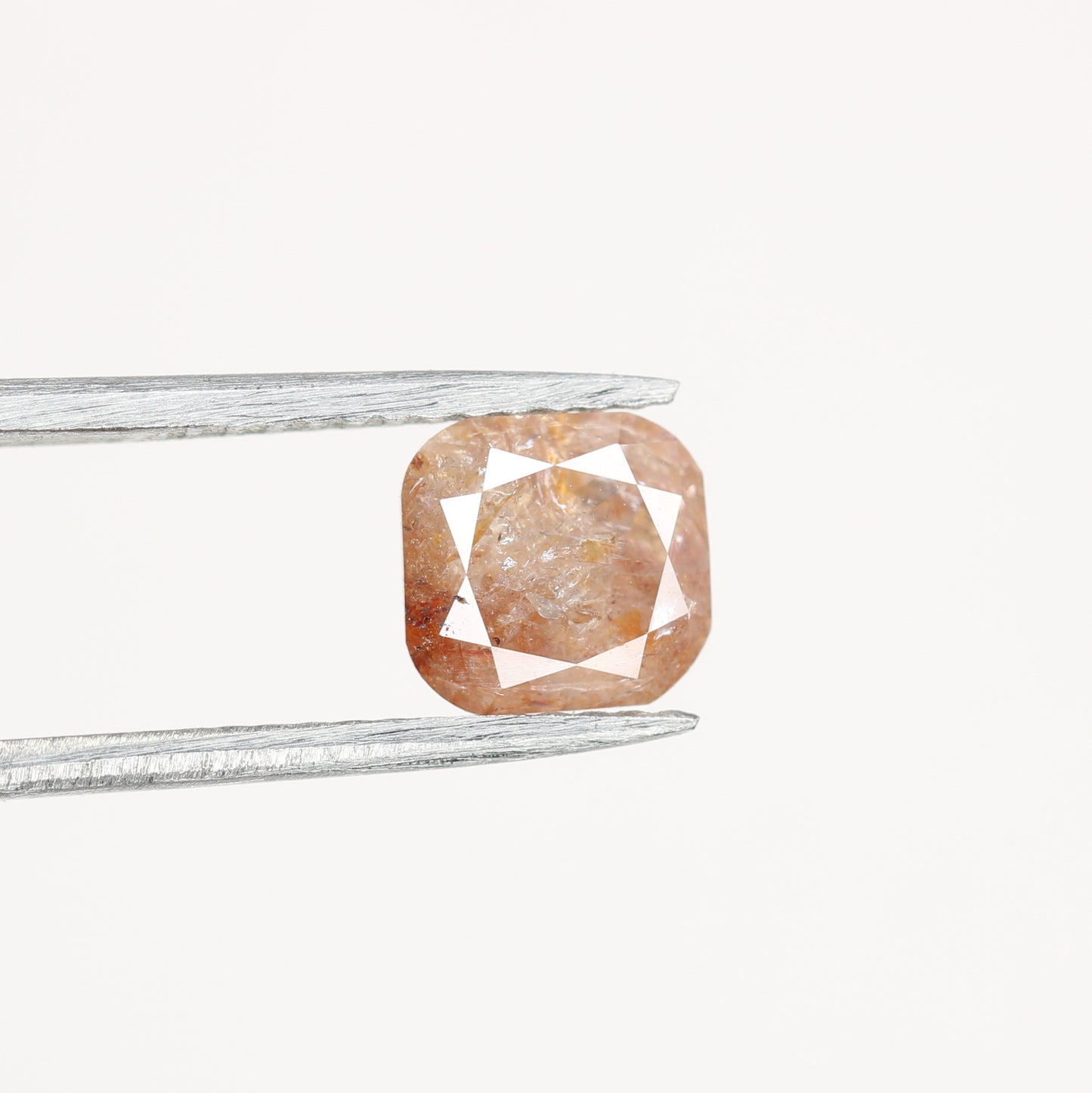 1.31 CT Natural Loose Peach Color Cushion Shape Diamond for Engagement Ring - JayKrishna Diamond