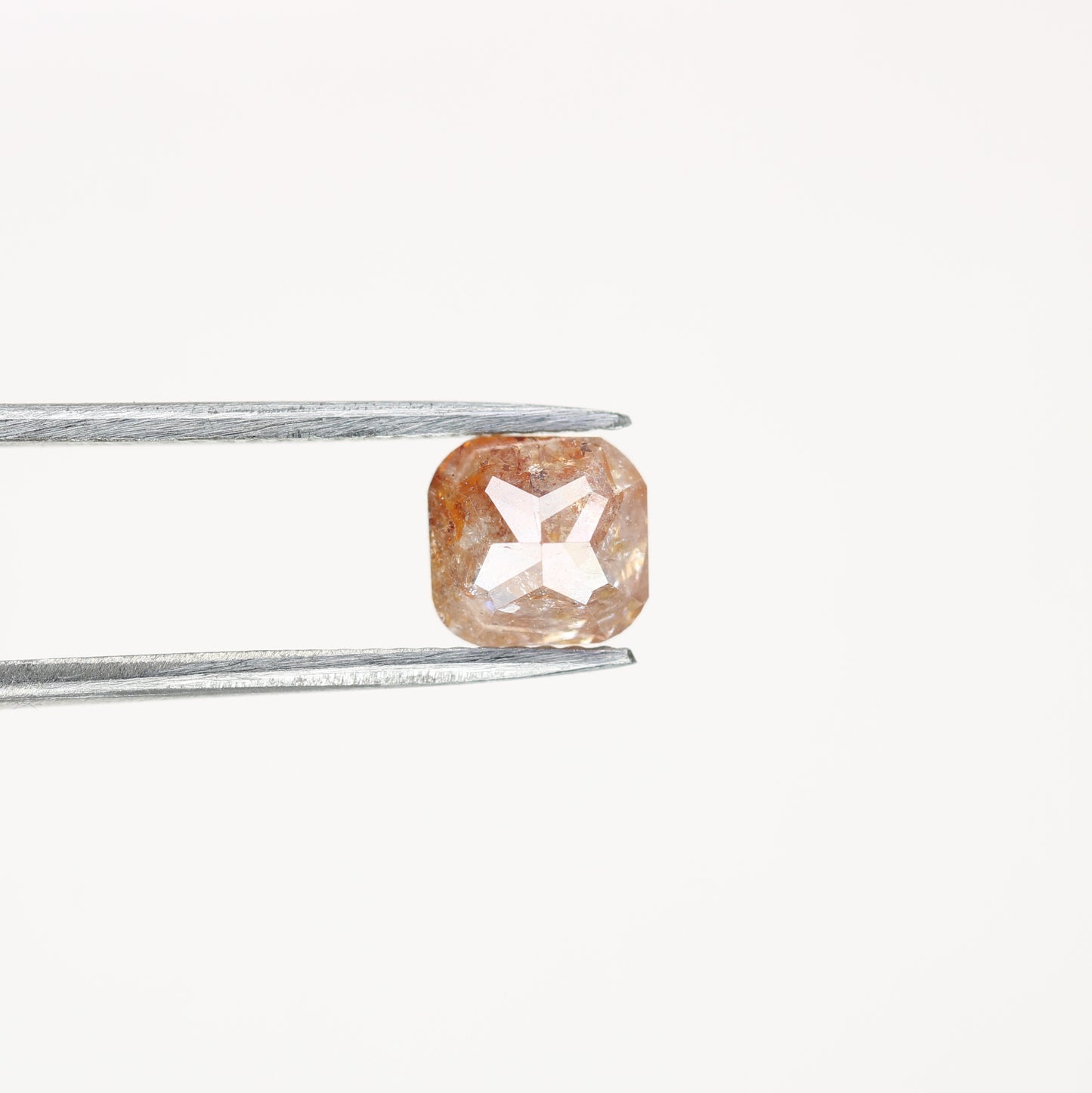 1.31 CT Natural Loose Peach Color Cushion Shape Diamond for Engagement Ring - JayKrishna Diamond