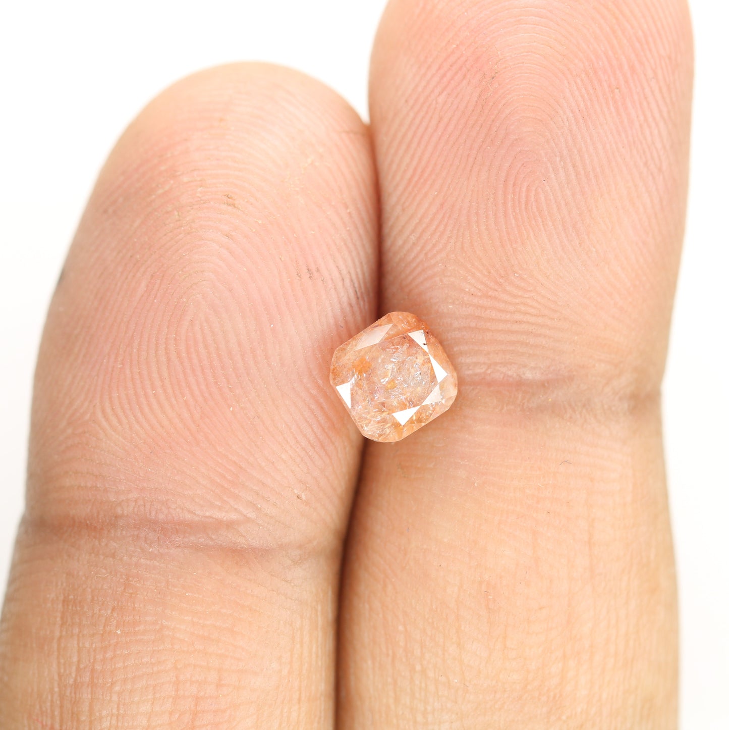 1.31 CT Natural Loose Peach Color Cushion Shape Diamond for Engagement Ring - JayKrishna Diamond