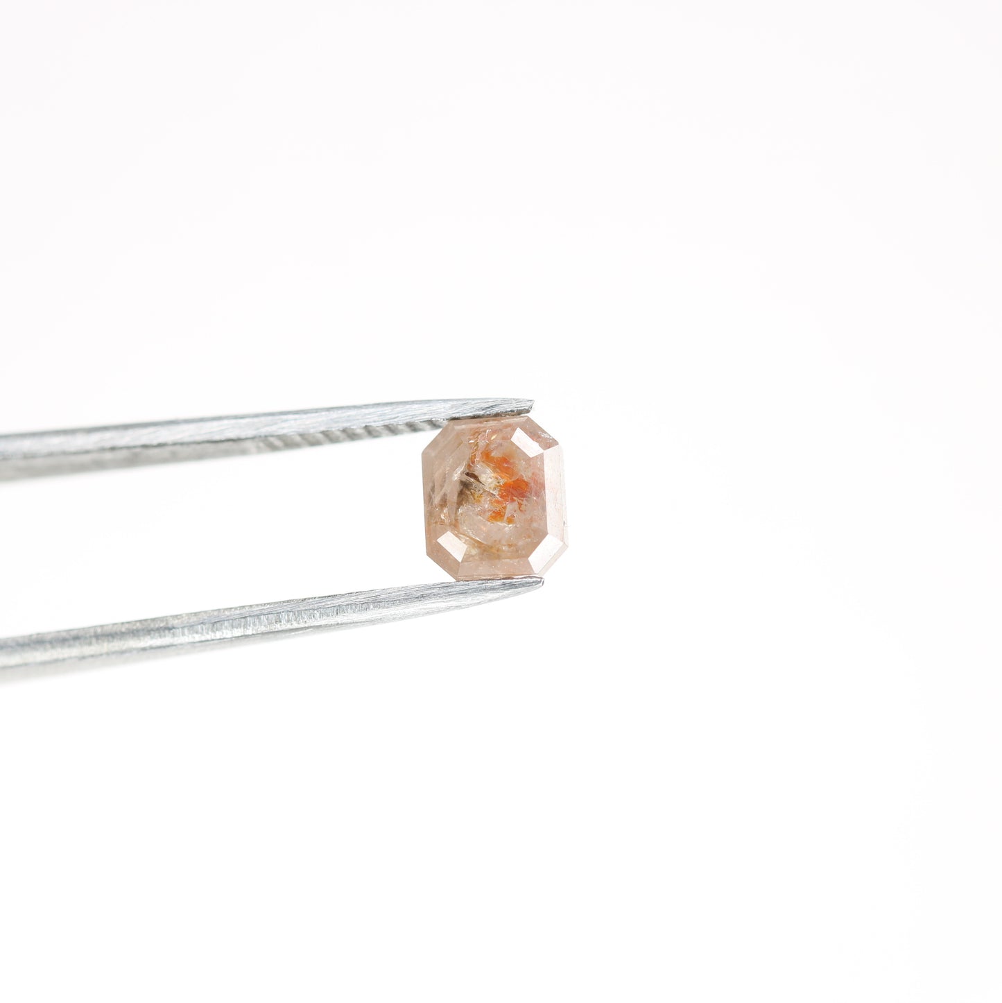 1.19 CT Natural Loose Peach Color Emerald Shape Diamond for Engagement Ring - JayKrishna Diamond