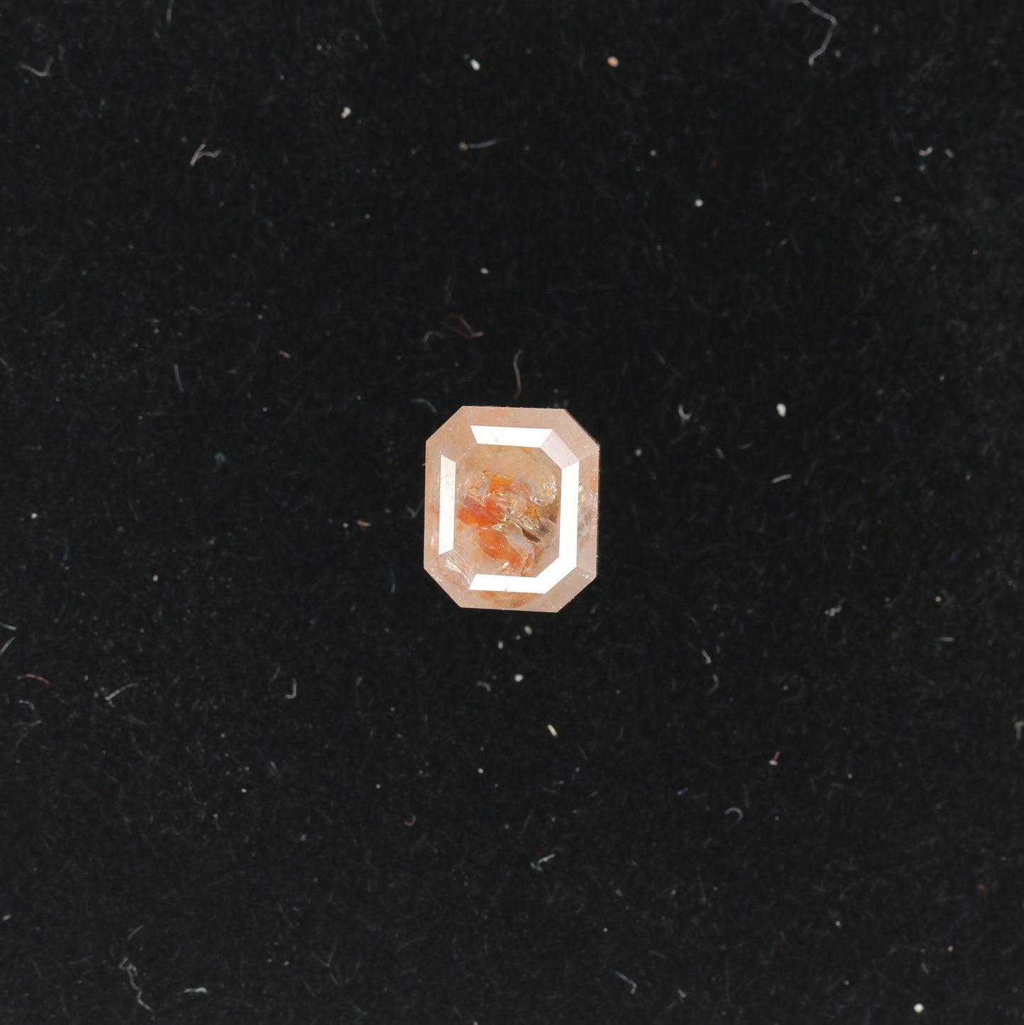 1.19 CT Natural Loose Peach Color Emerald Shape Diamond for Engagement Ring - JayKrishna Diamond