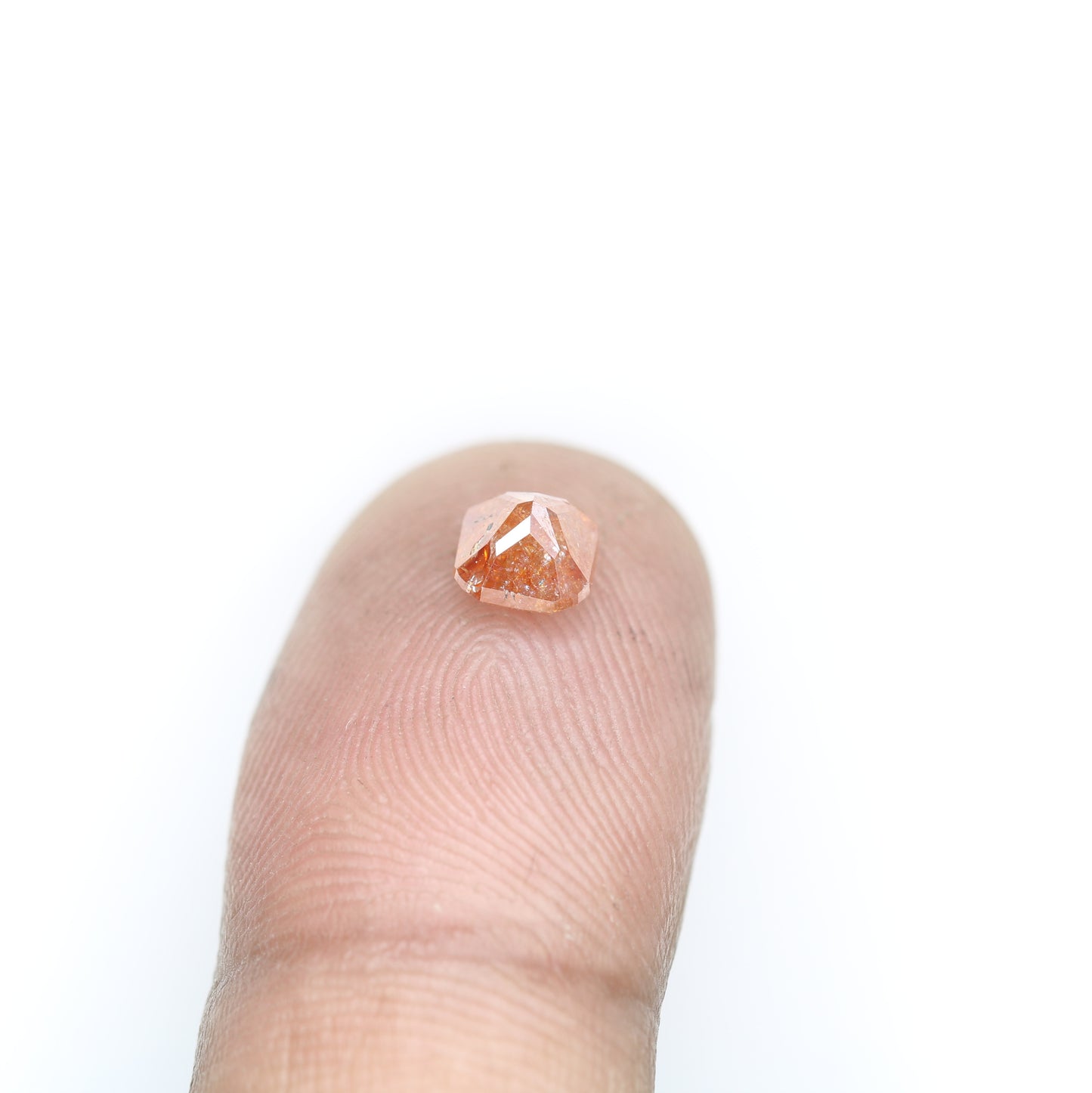 1.03 CT Natural Loose Peach Color Cushion Shape Diamond for Engagement Ring - JayKrishna Diamond