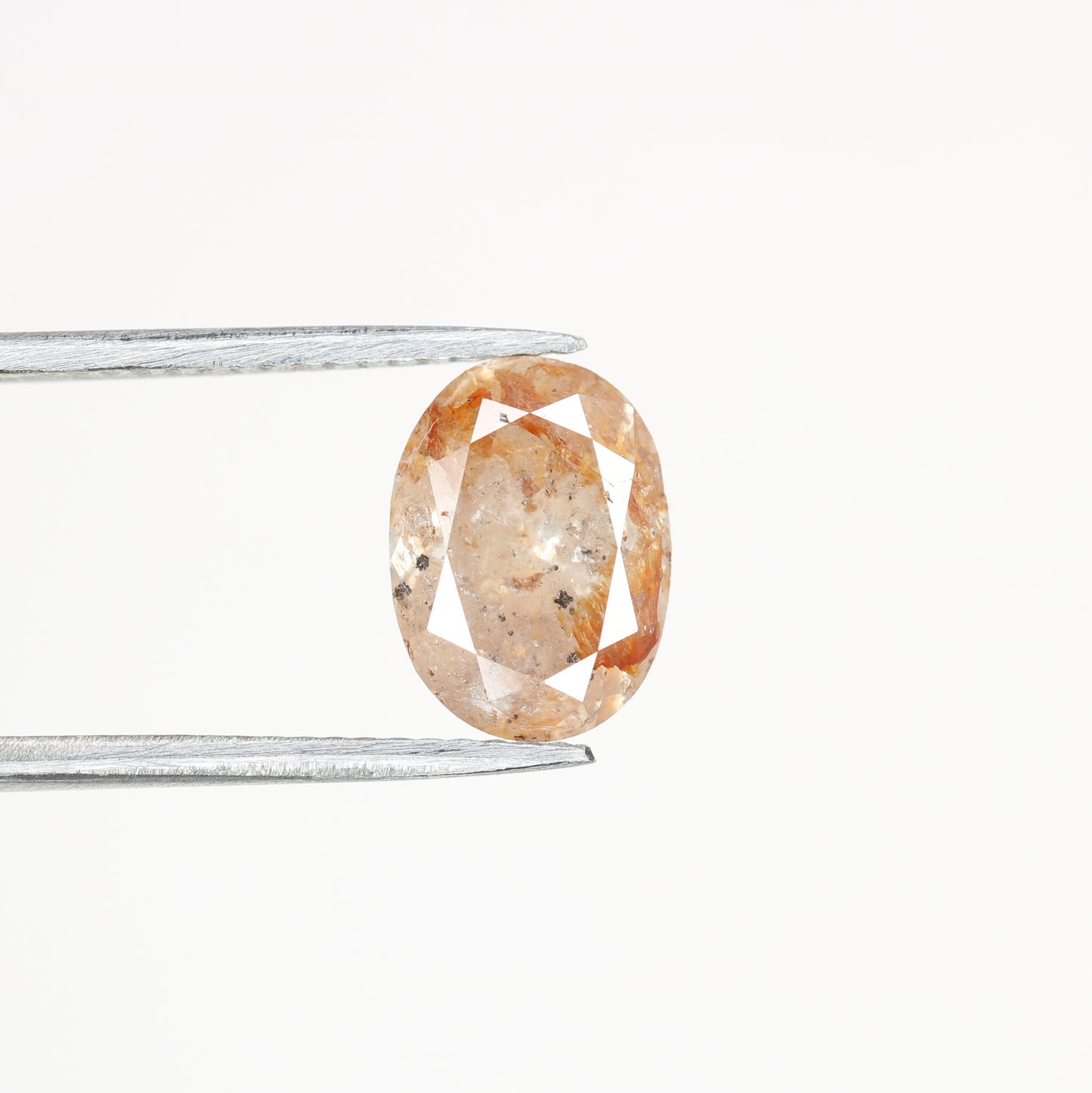 2.60 CT Natural Loose Peach Color Oval Shape Diamond for Engagement Ring - JayKrishna Diamond