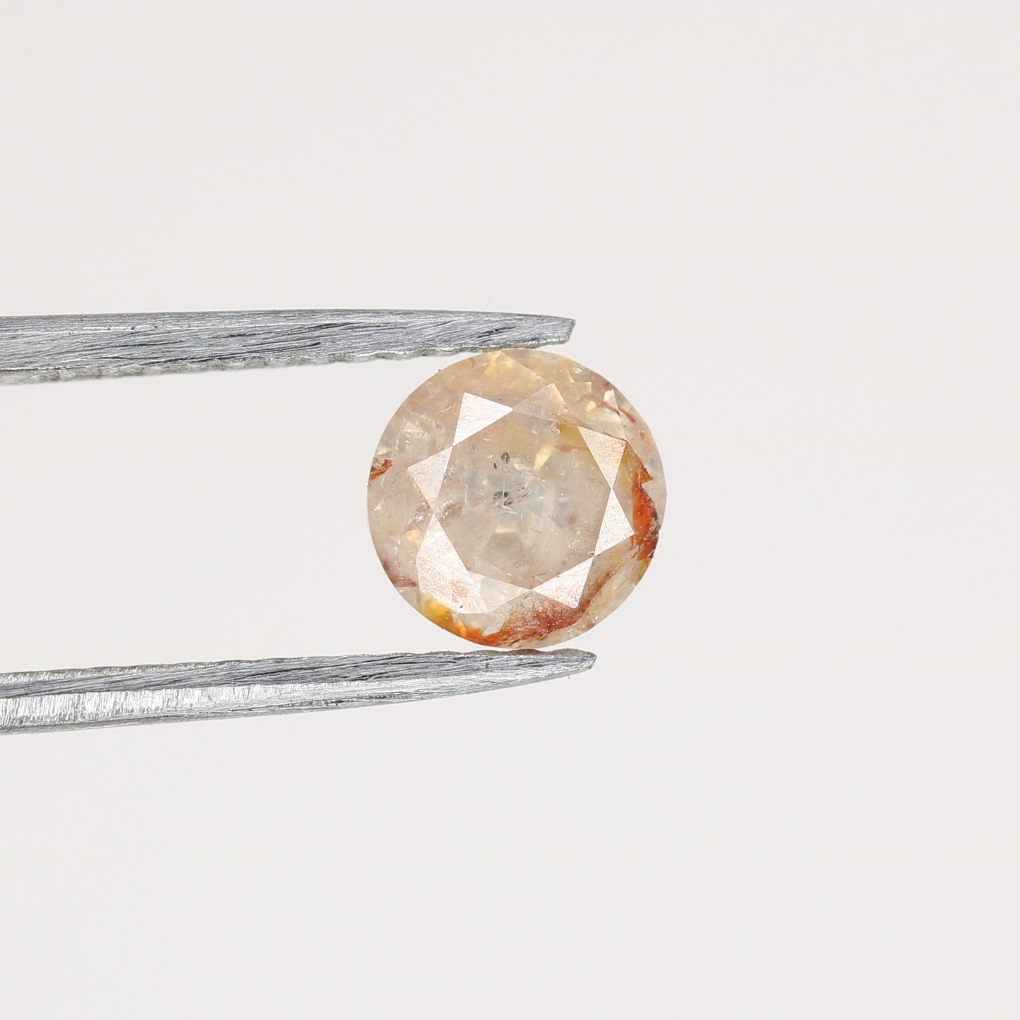 0.84 CT Natural Loose Peach Color Round Brilliant Shape Diamond for Engagement Ring - JayKrishna Diamond