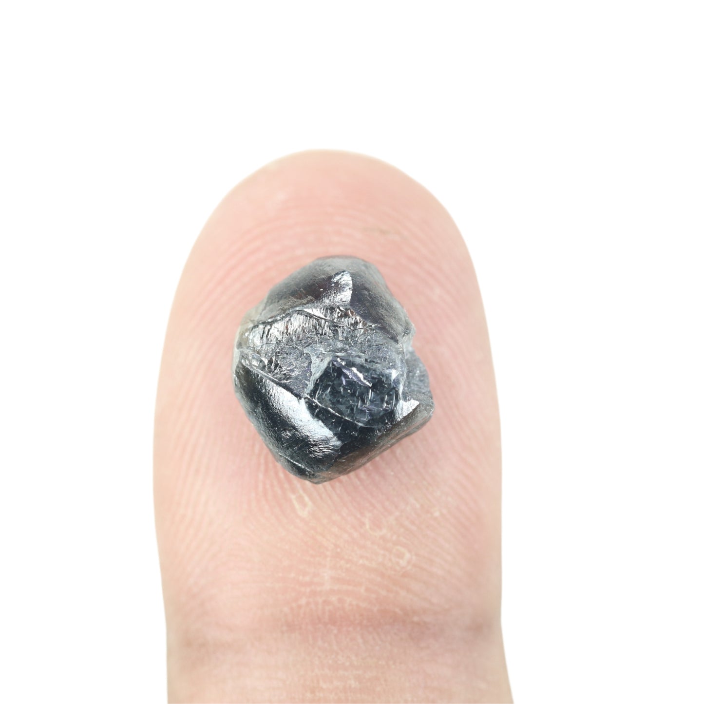 5.44 CT Salt And Pepper Grey Rough Uncut Diamond For Proposal Ring | Diamond Pendant - JayKrishna Diamond