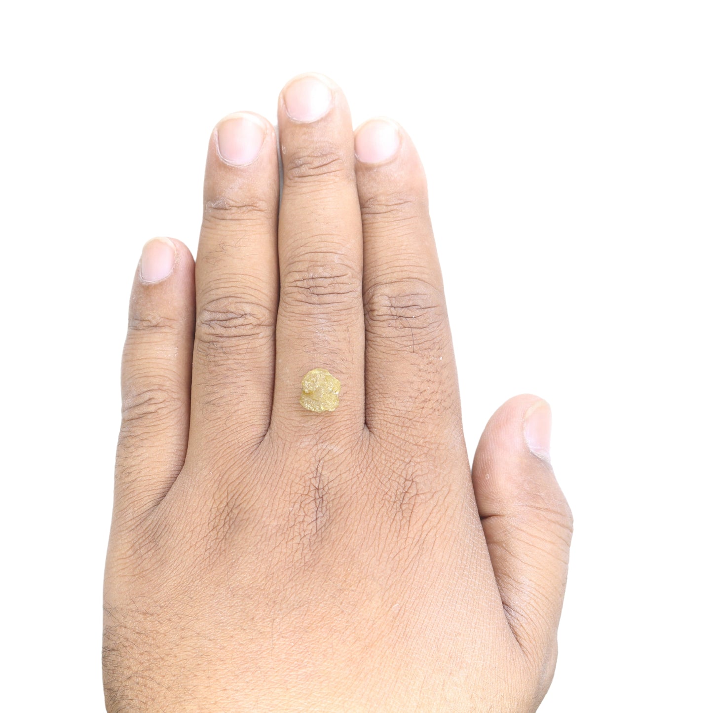 5.21 CT Fancy Yellow Rough Uncut Diamond For Engagement Ring | Diamond Pendant - JayKrishna Diamond