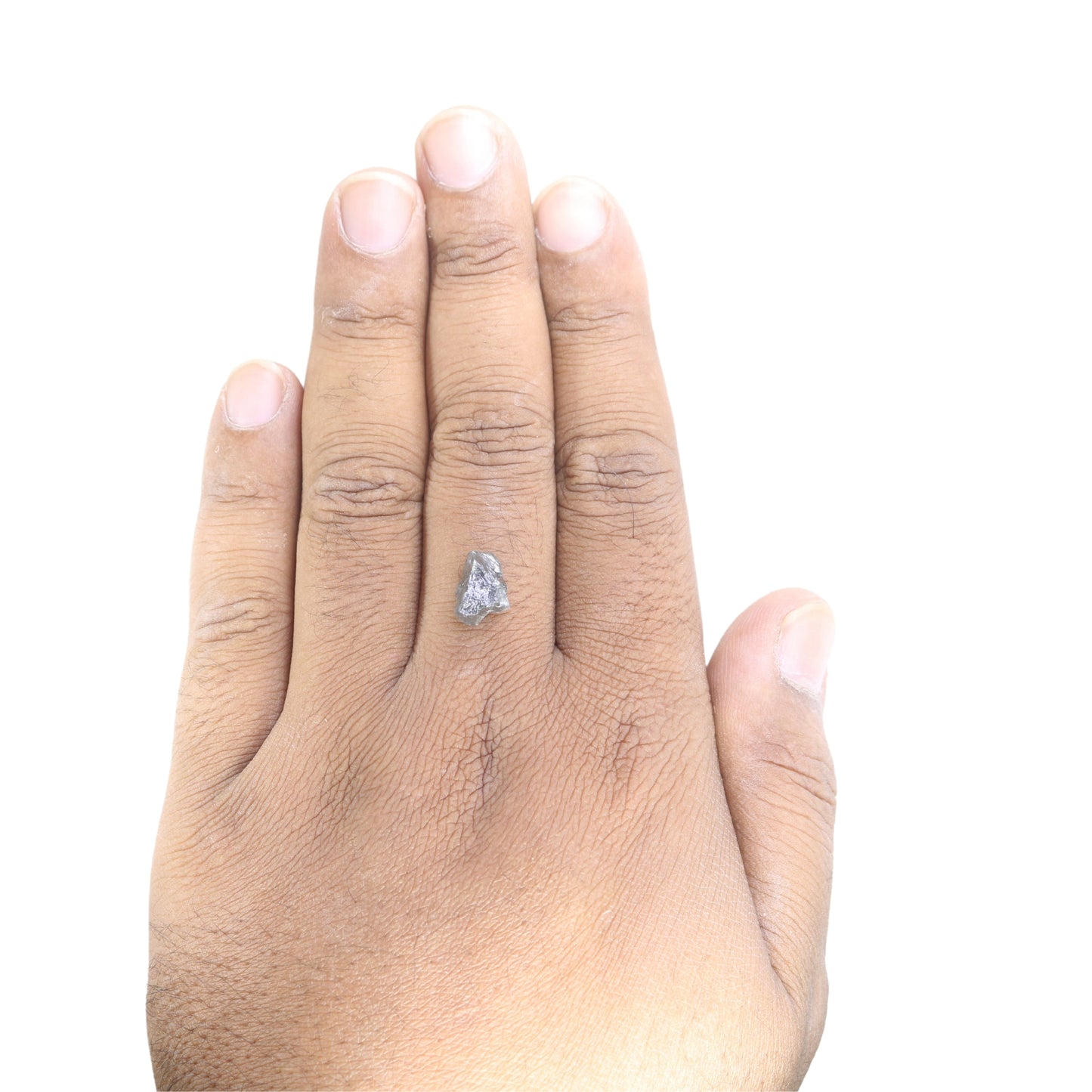 4.46 CT Salt And Pepper Grey Rough Uncut Diamond For Engagement Ring | Diamond Pendant | Gift For Her - JayKrishna Diamond