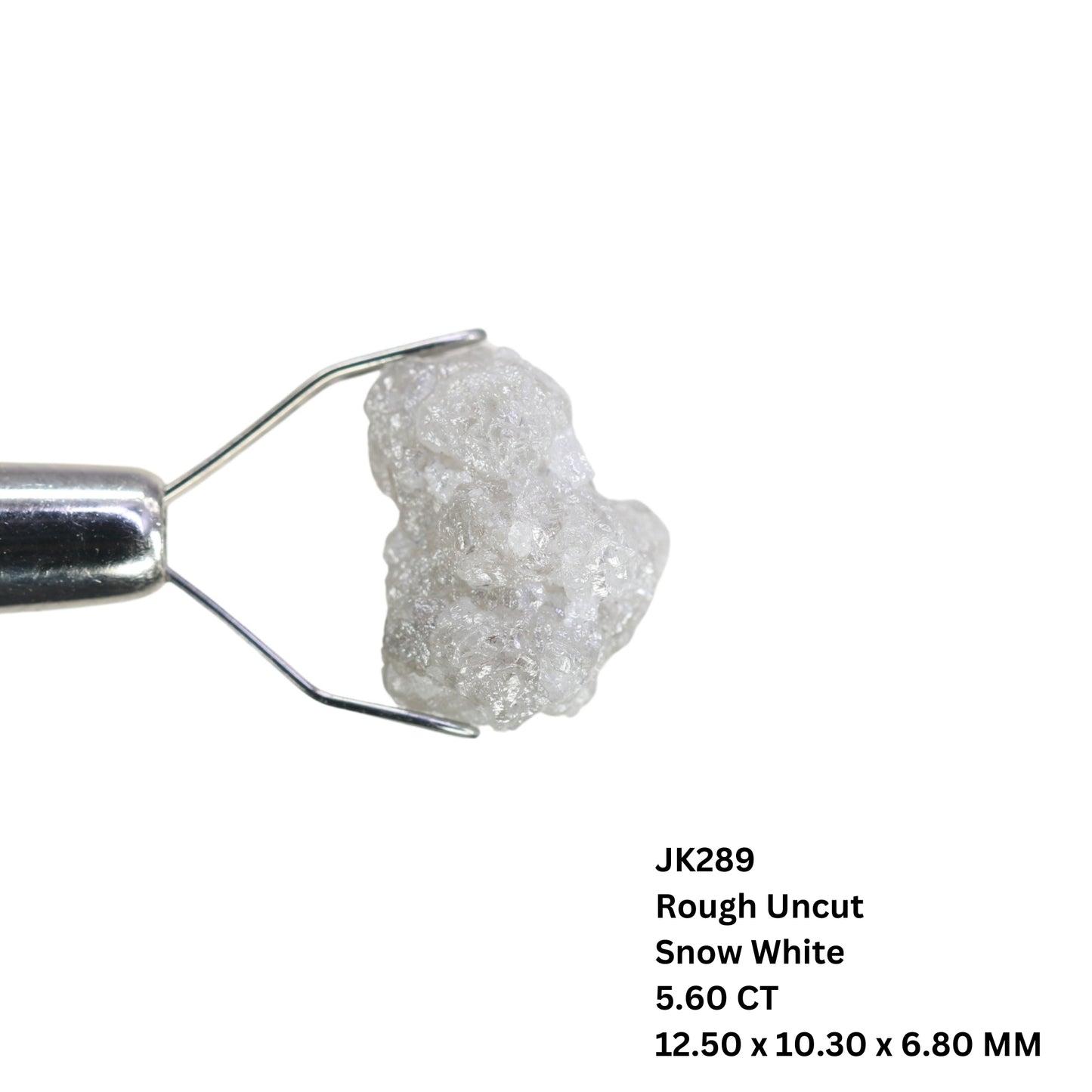 5.6 CT Snow White Rough Uncut Diamond For Engagement Ring | Gift For Girl Friend | Gift For Wife - JayKrishna Diamond