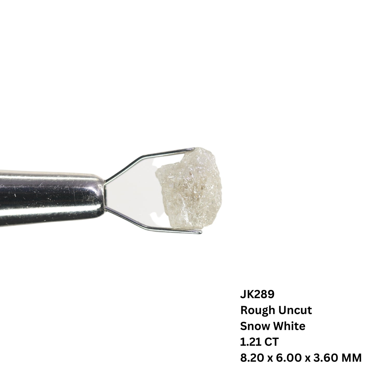 1.21 CT Snow White Natural Rough Uncut Diamond For Pendant | Diamond Ring | Gift For Girl Friend | Gift For Wife - JayKrishna Diamond
