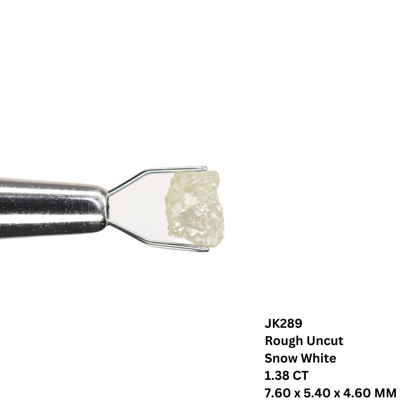 1.38 CT Loose Rough Uncut Snow White Diamond For Engagement Ring | Statement Jewelry | Gift For Her - JayKrishna Diamond