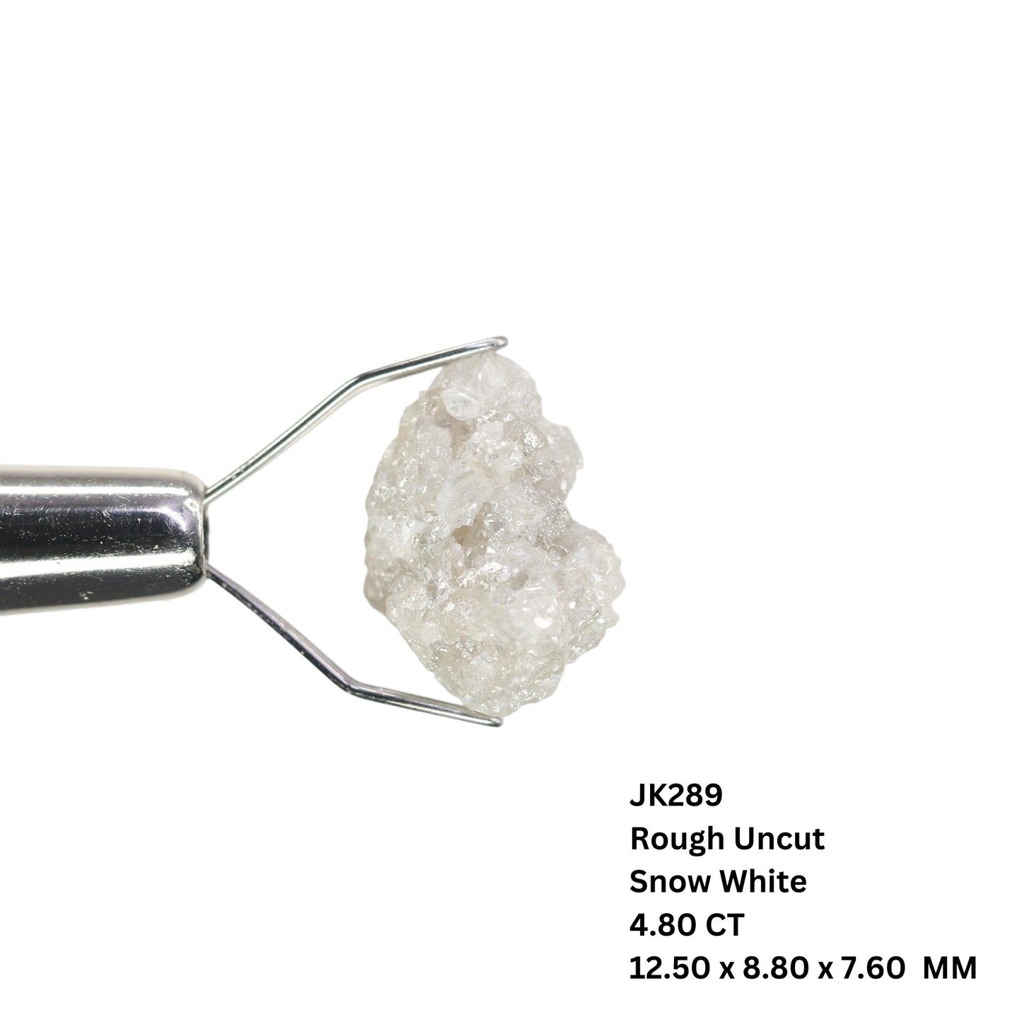 4.80 CT Snow White Rough Uncut Diamond For Wedding Jewelry | Wedding Ring | Gift For Daughter | Gift For Sister - JayKrishna Diamond