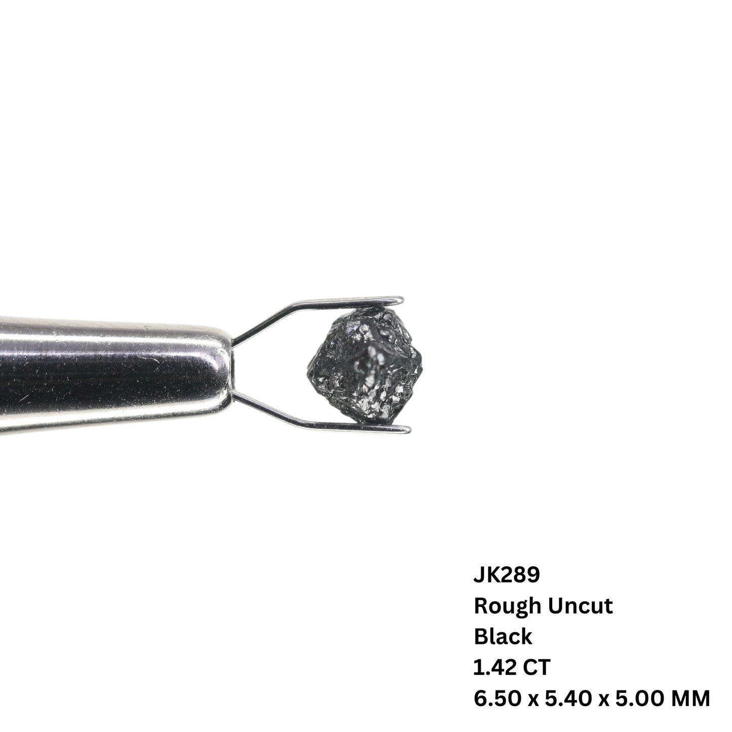 1.42 CT Black Rough Uncut Natural Diamond For Engagement Ring | Diamond Pendant | Gift For Her - JayKrishna Diamond
