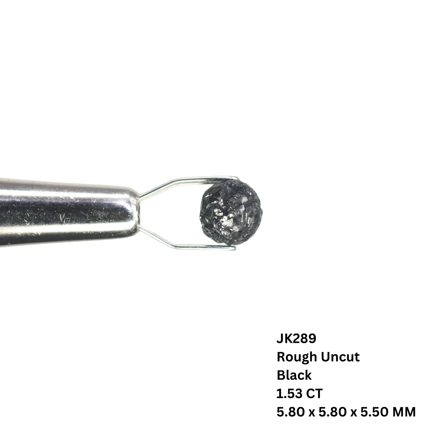 1.53 CT Black Rough Uncut Loose Diamond For Engagement Ring | Wedding Ring | Proposal Ring - JayKrishna Diamond