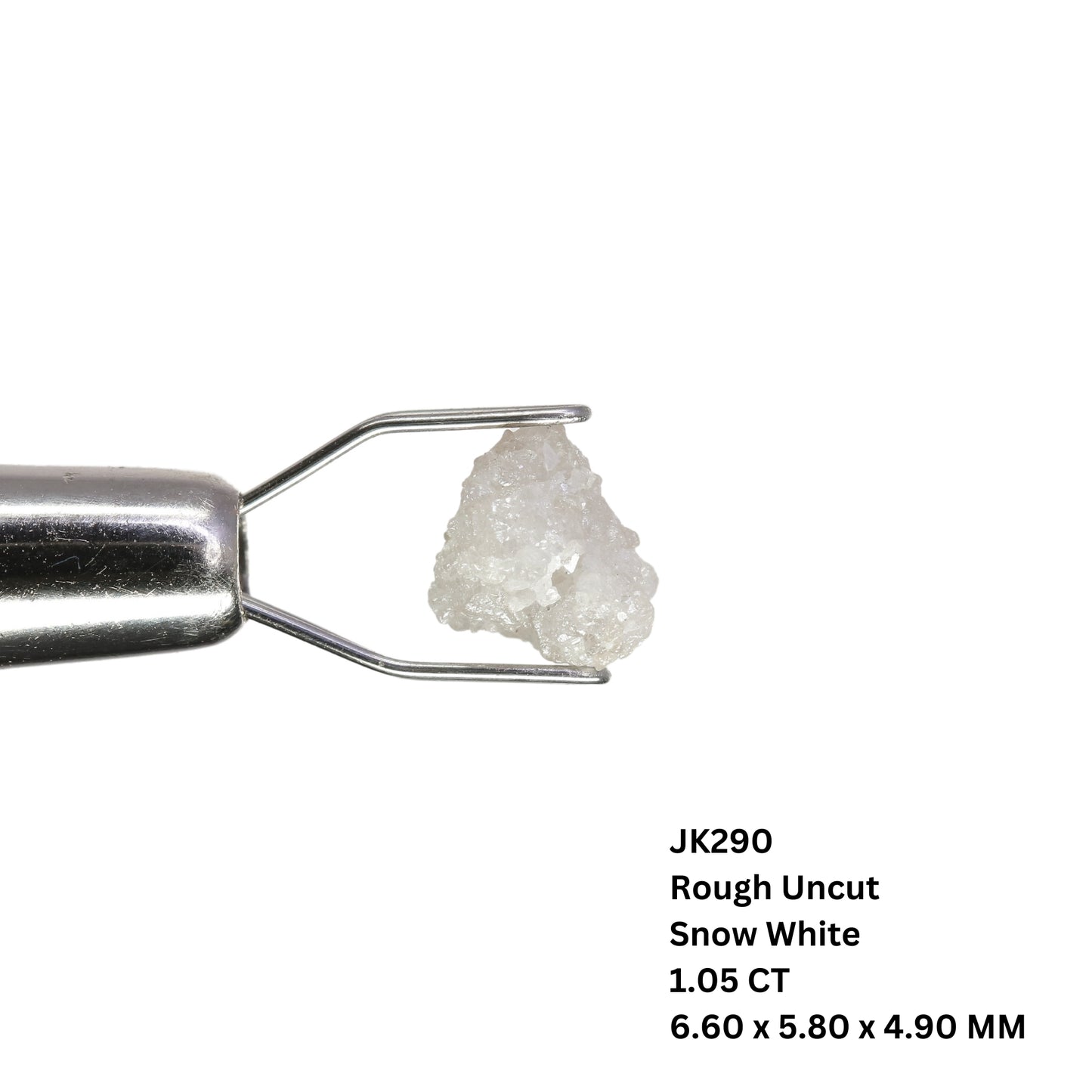 1.05 CT Fancy Snow White Rough Uncut Diamond For Engagement Ring | Gift For Girl Friend | Gift For Sister - JayKrishna Diamond