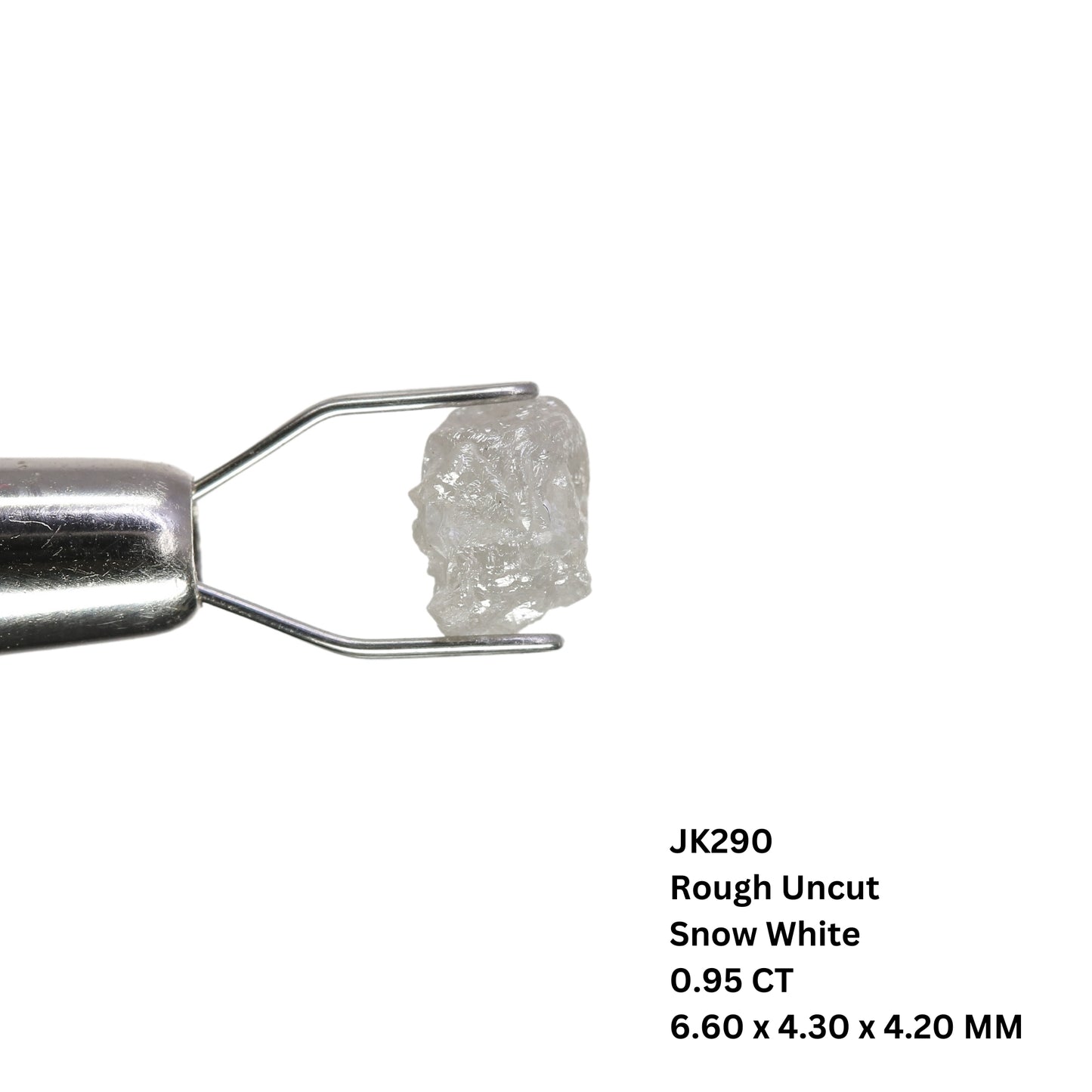 0.95 CT Snow White Rough Uncut Diamond For Wedding Necklace | Wedding Ring | Gift For Her - JayKrishna Diamond