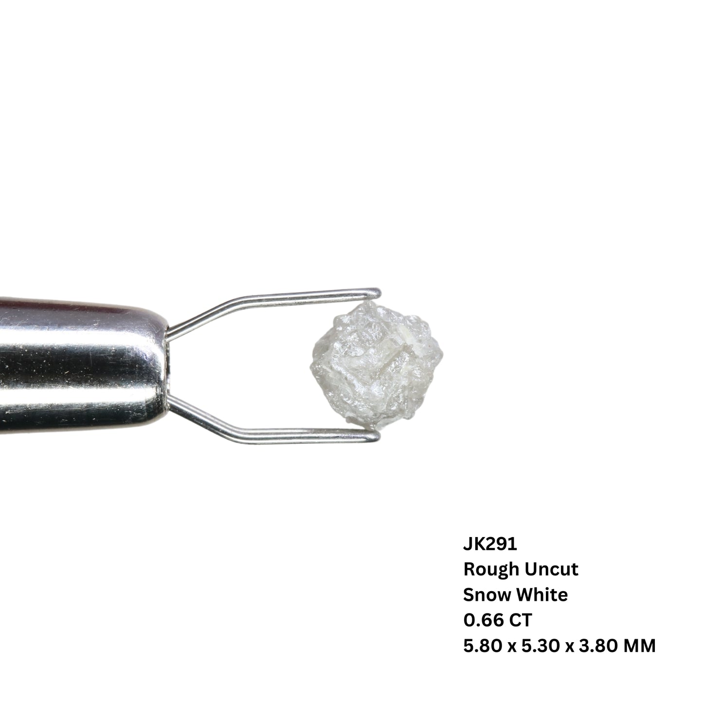 0.66 CT Loose Rough Uncut Snow White Diamond for Wedding Necklace - Unique Gemstone for Wedding Ring and Perfect Gift for Her - JayKrishna Diamond