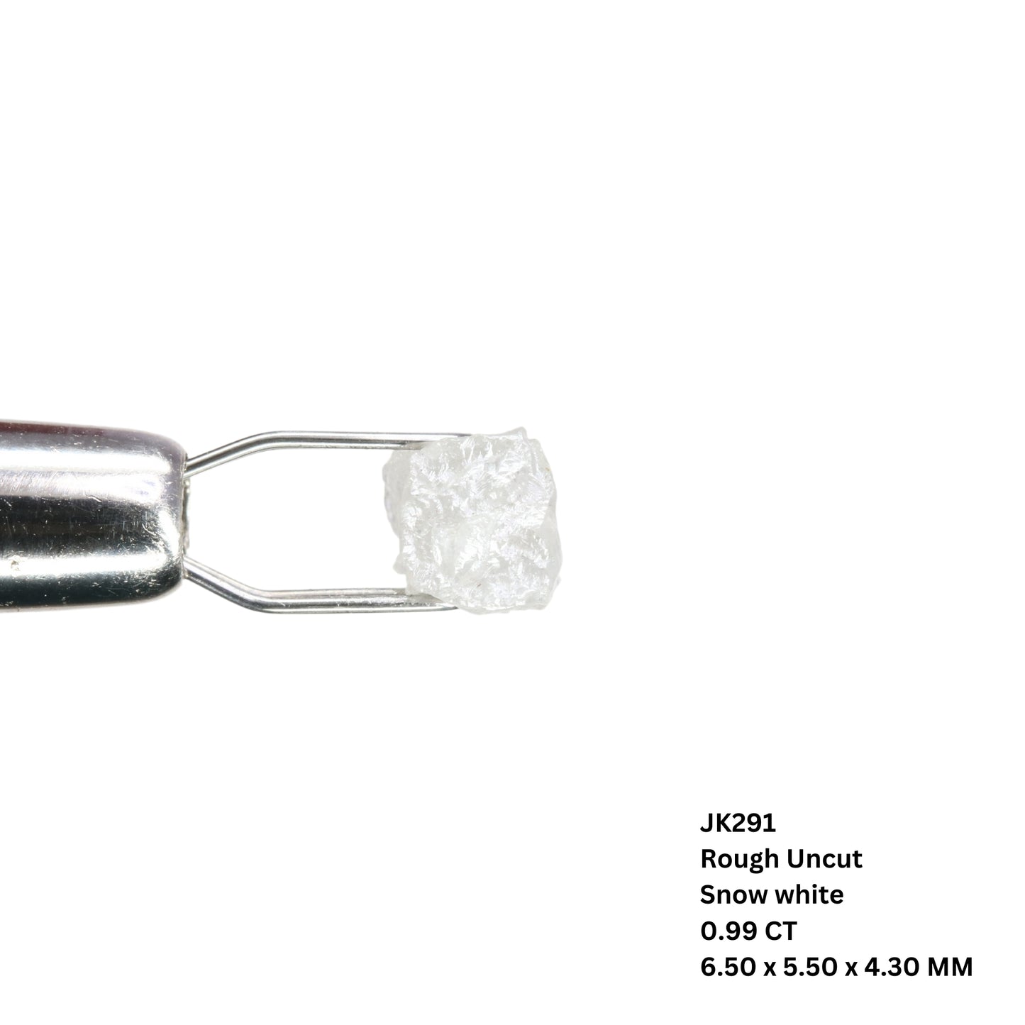 0.99 CT Rough Uncut Snow White Diamond For Proposal Ring | Gift For Girl Friend - JayKrishna Diamond