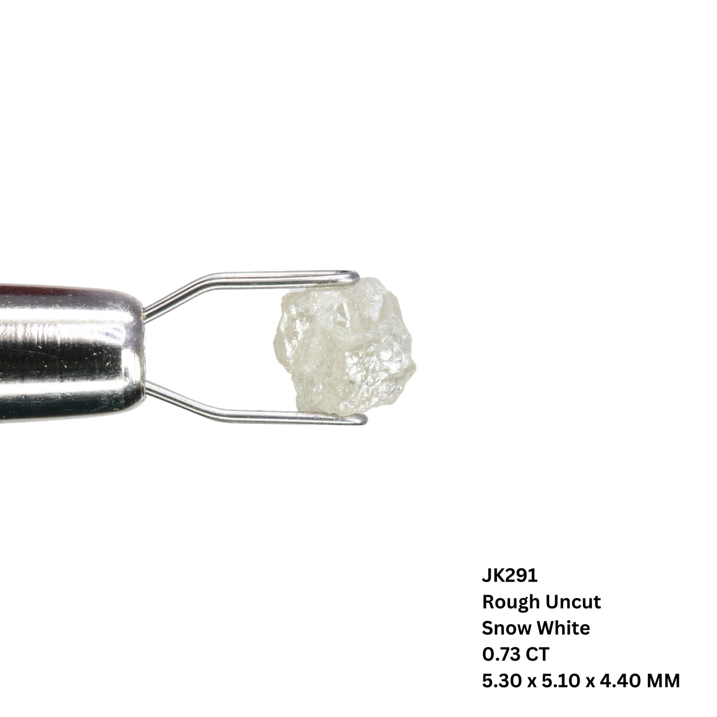 0.73 CT Fancy Snow White Rough Uncut Diamond For Wedding Ring | Gift For Girl Friend - JayKrishna Diamond